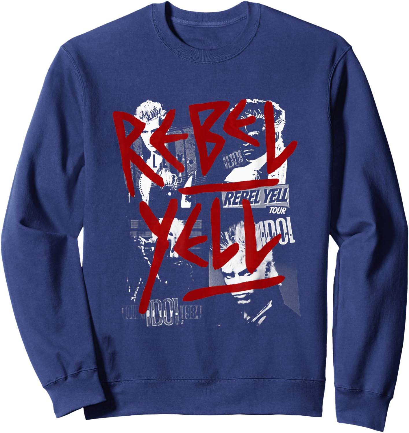 Billy Idol - Rebel Yell Tour Small Sweatshirt - Sweatshirt | Navy