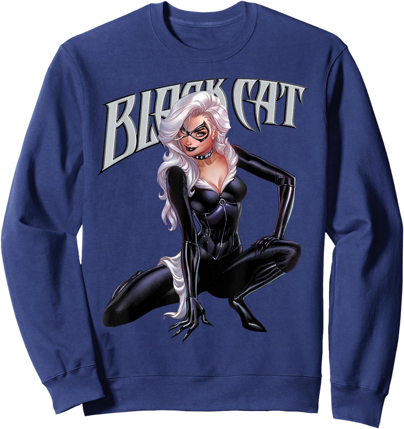 Marvel Spider-Man Black Cat Felicia Hardy Sweatshirt - Sweatshirt | Navy