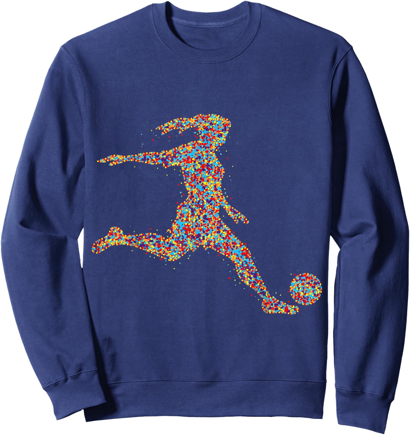 Soccer Women Girl Player Sweatshirt - Sweatshirt | Navy