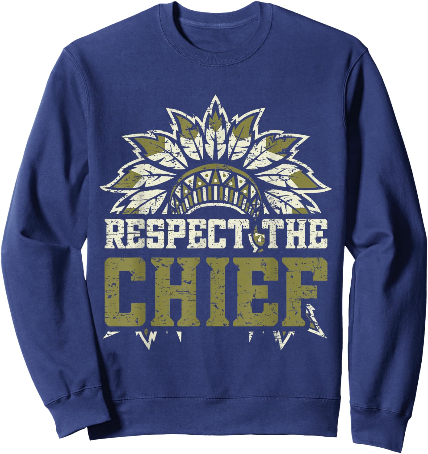 Respect The Chief Sweatshirt - Sweatshirt | Navy