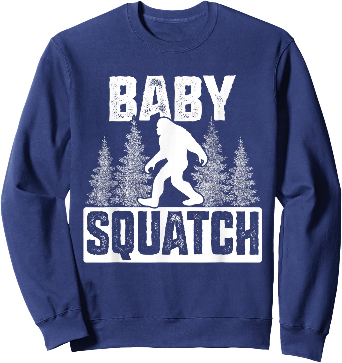 Squatchy Matching Family Bigfoot Shirts Baby Squatch Sweatshirt - Sweatshirt | Navy