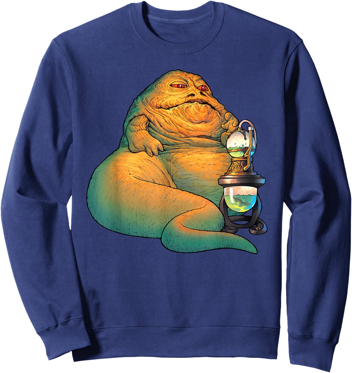 Star Wars Jabba the Hutt Pose Sweatshirt - Sweatshirt | Navy