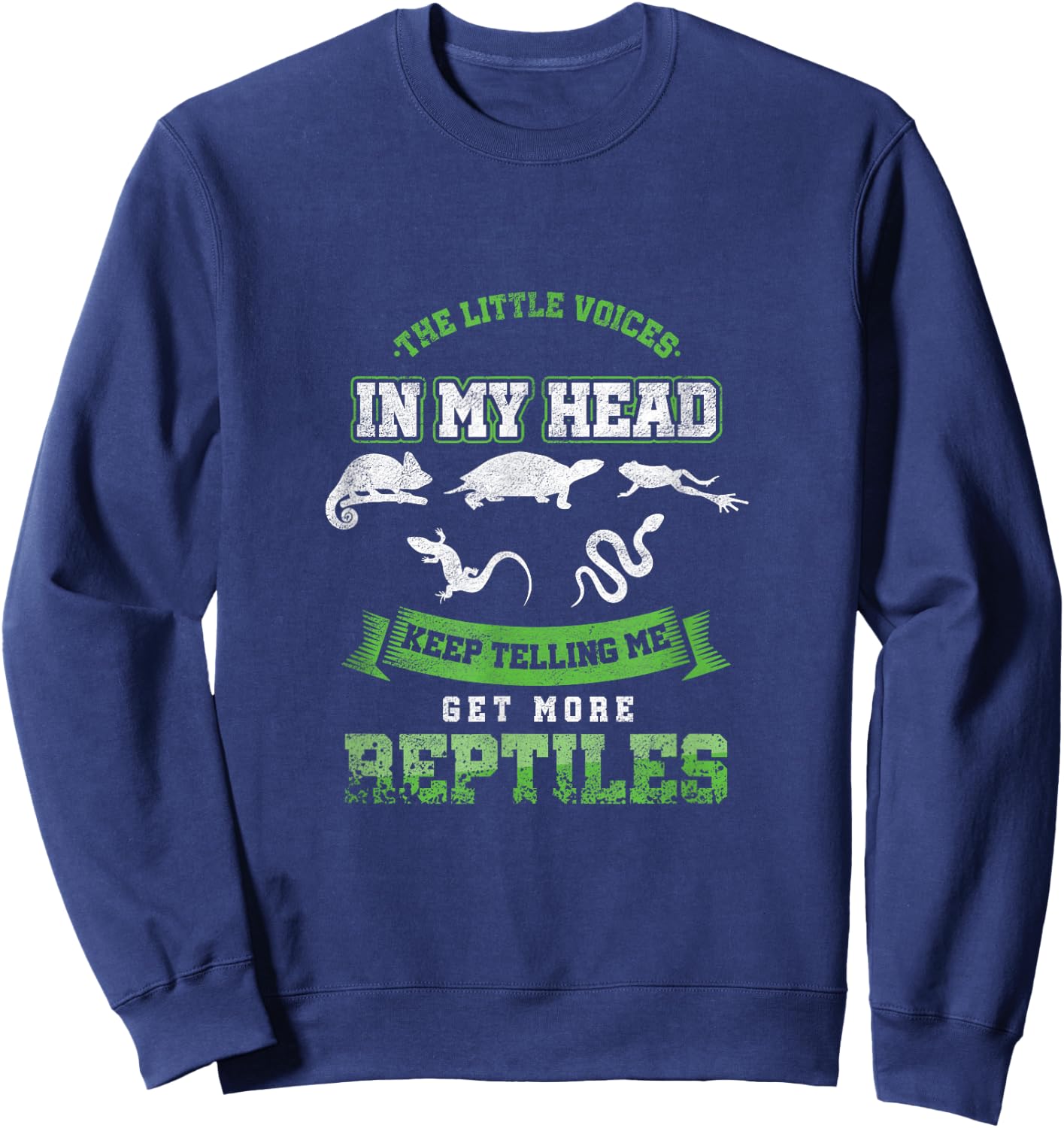 Funny Herping Get More Reptiles Breeder Sweatshirt - Sweatshirt | Navy