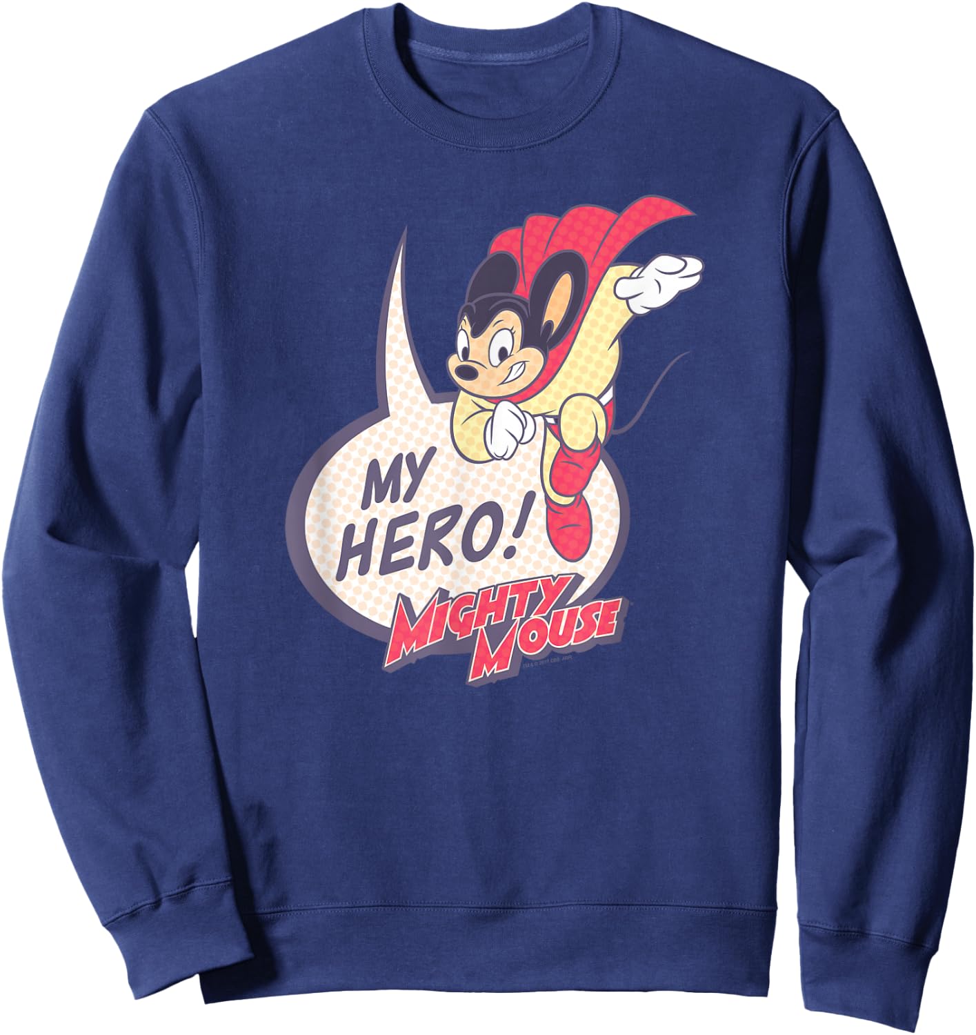 Mighty Mouse My Hero Sweatshirt - Sweatshirt | Navy