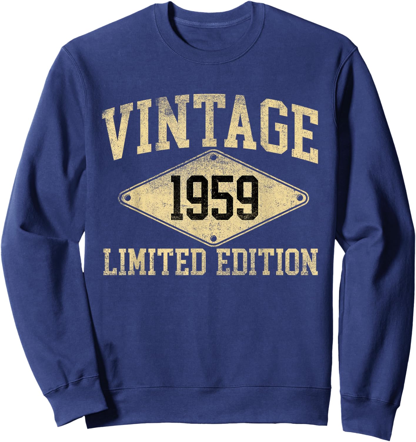 Vintage 1959 Limited Edition Year Of Birth Birthday Sweatshirt - Sweatshirt | Navy