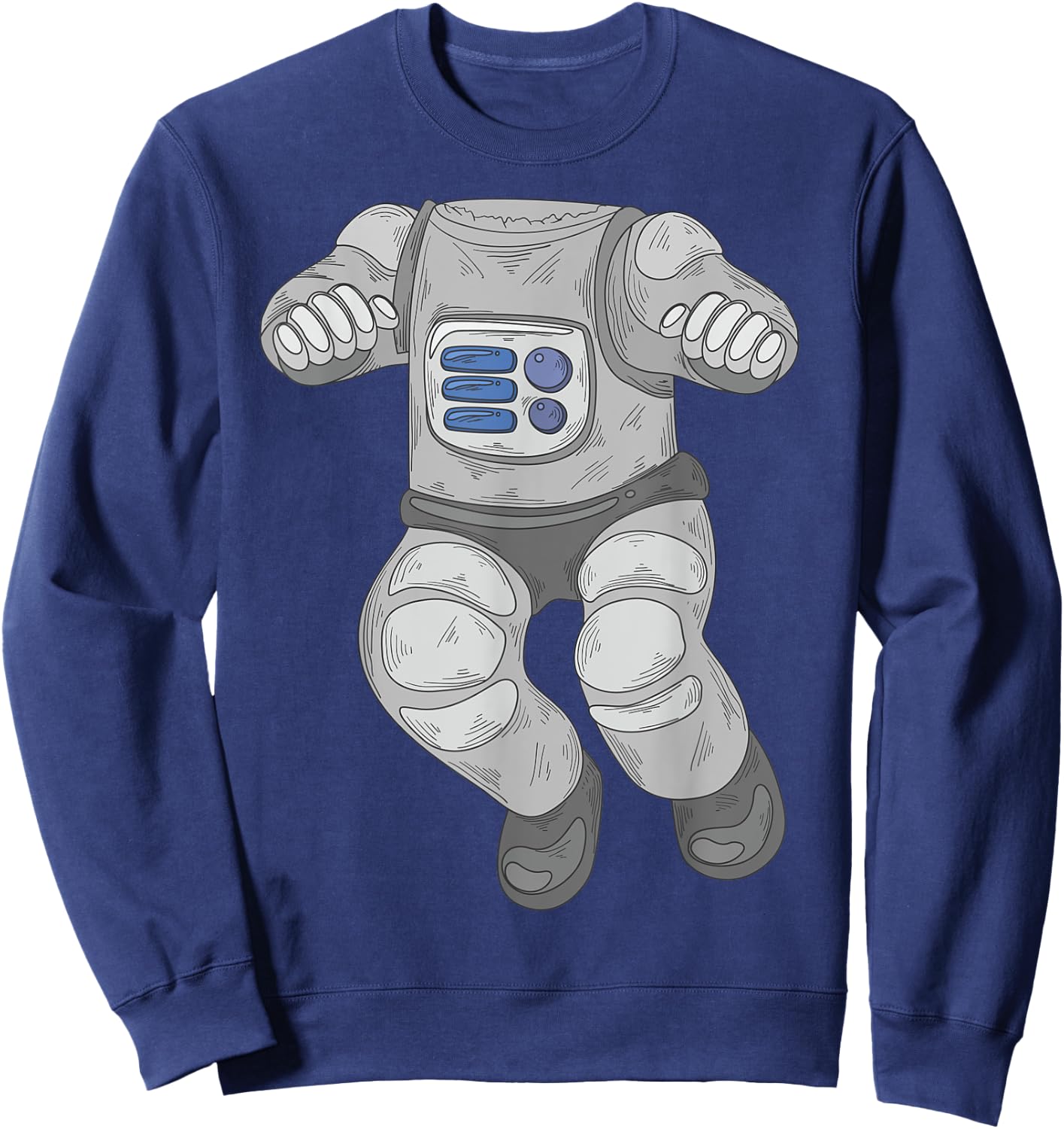 Cool Funny Astronaut Halloween Costume Shirt Spaceman Gift Sweatshirt - Sweatshirt | Navy