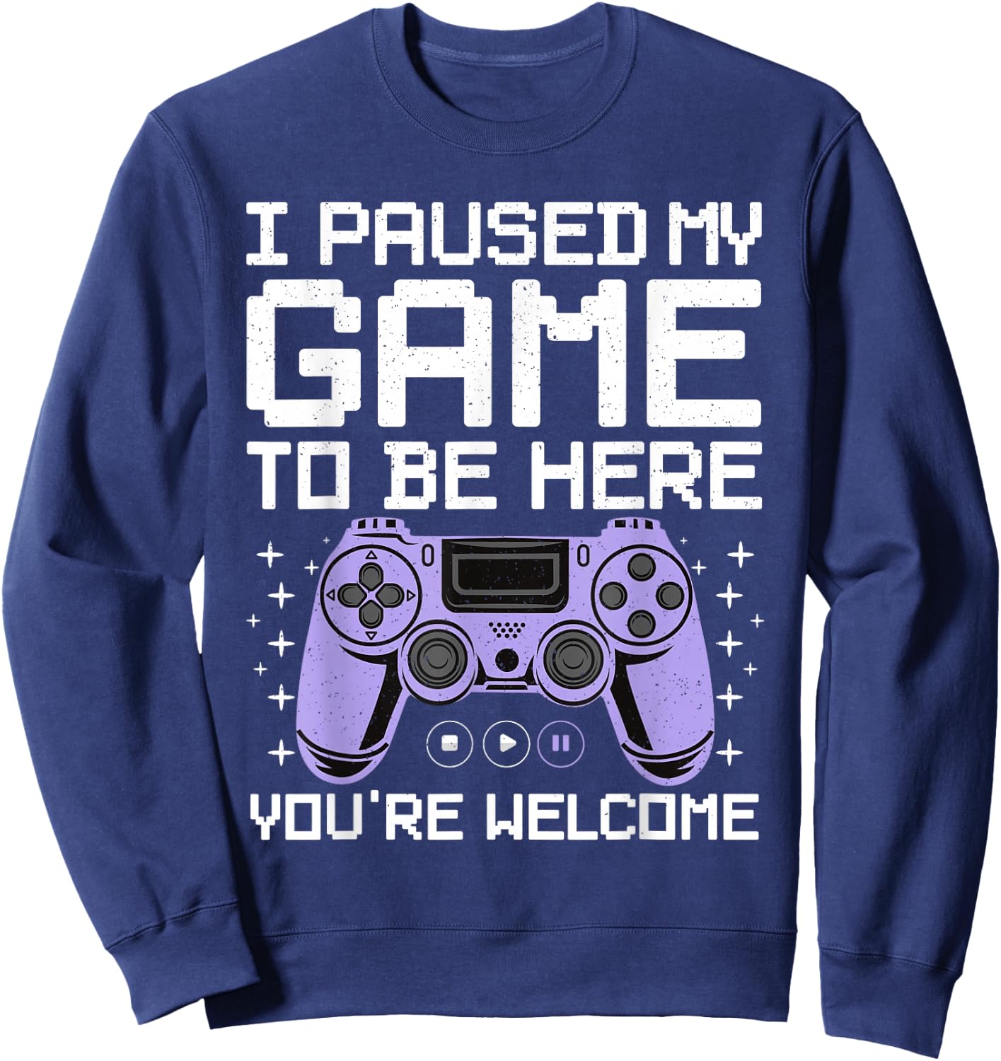 Cool Video Game Art Women Video Gamer Gaming Lover Sweatshirt - Sweatshirt | Navy