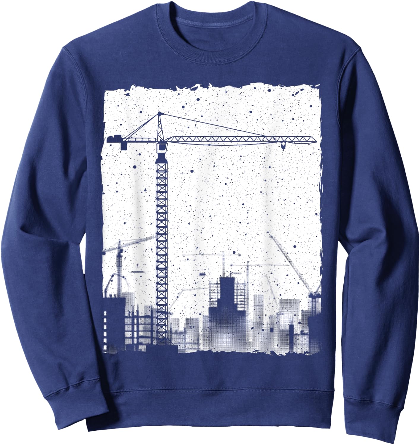 Best Tower Crane Design Women Tower Crane Operator Sweatshirt - Sweatshirt | Navy