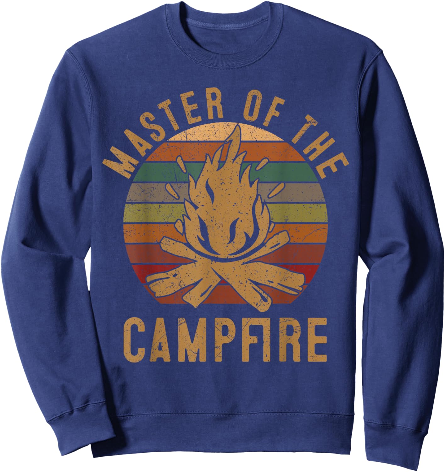 Master of the Campfire Camping Lovers Gift Camper Sweatshirt - Sweatshirt | Navy