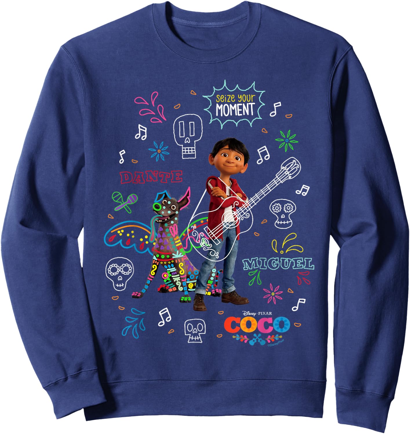 Disney and Pixar's Coco Miguel and Dante Seize Your Moment Sweatshirt - Sweatshirt | Navy