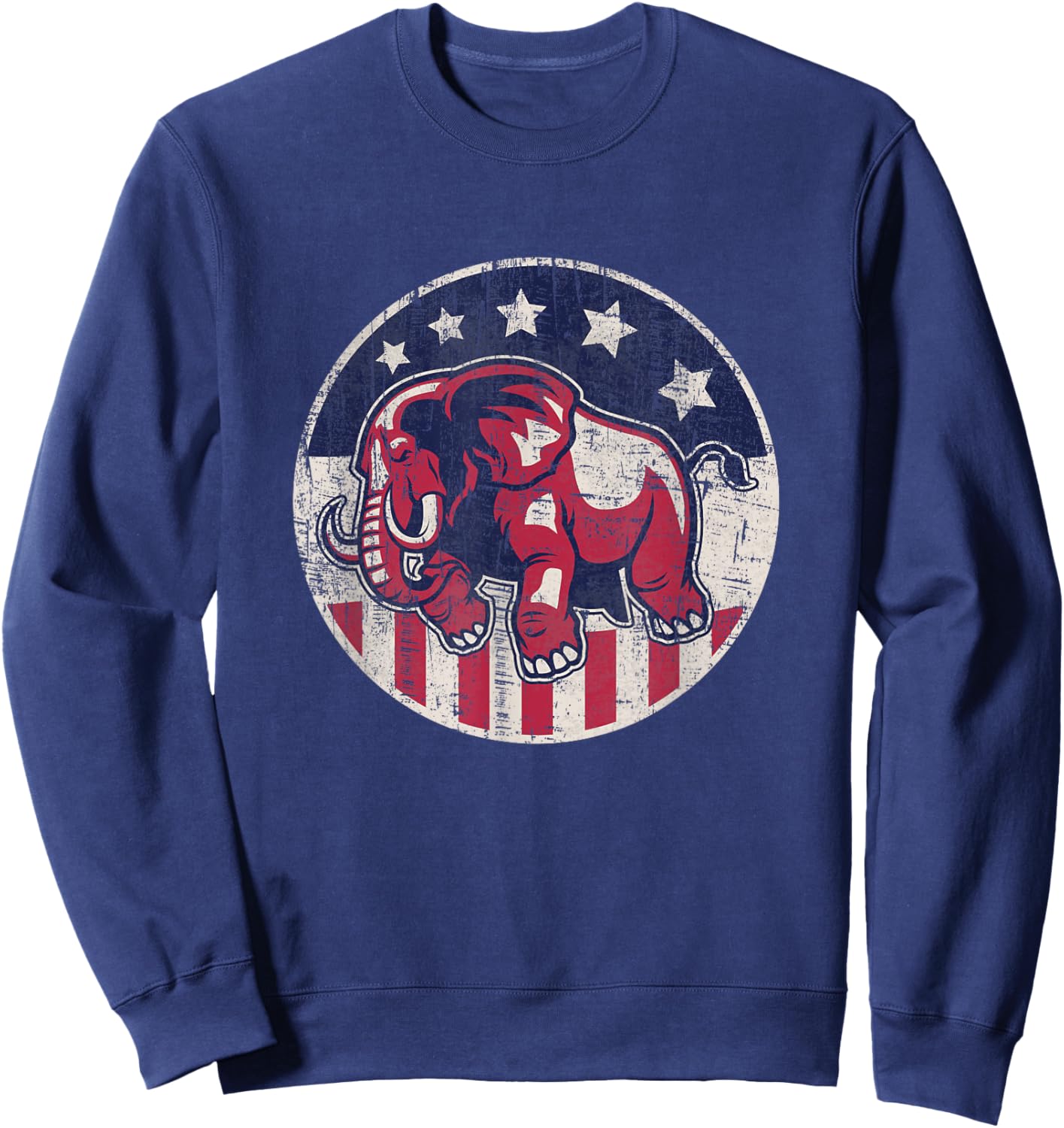 Election 2020 Vintage Republican Elephant Sweatshirt - Sweatshirt | Navy