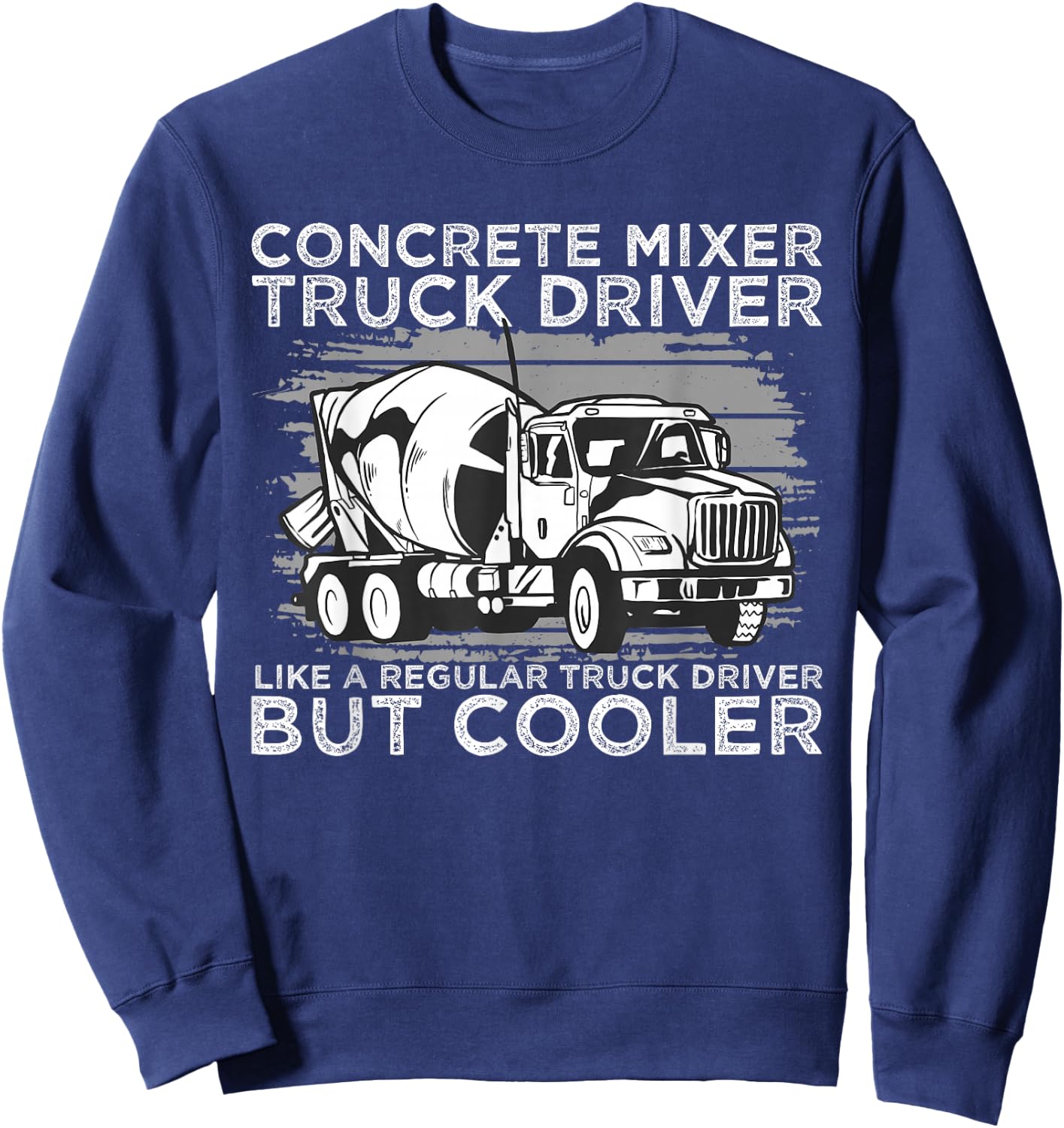 Concrete Mixer Driver Concrete Brummi Sweatshirt - Sweatshirt | Navy