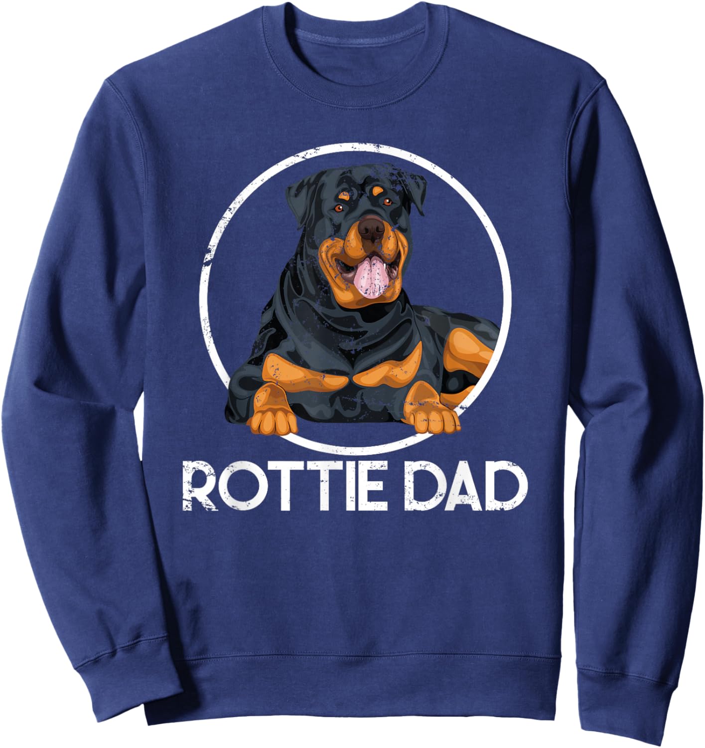 Rottie Dad Rottweiler Sweatshirt - Sweatshirt | Navy