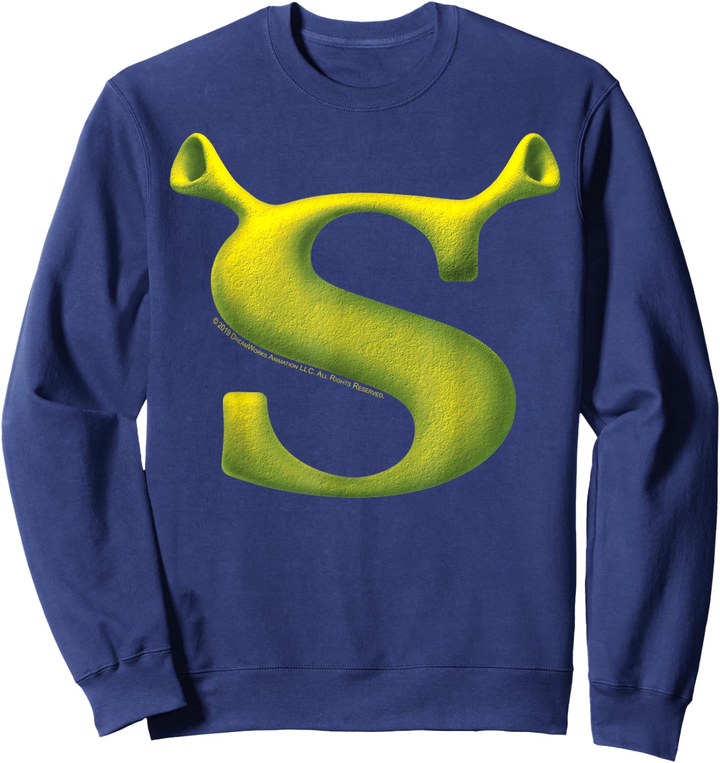 Shrek Initial Logo Poster Sweatshirt - Sweatshirt | Navy