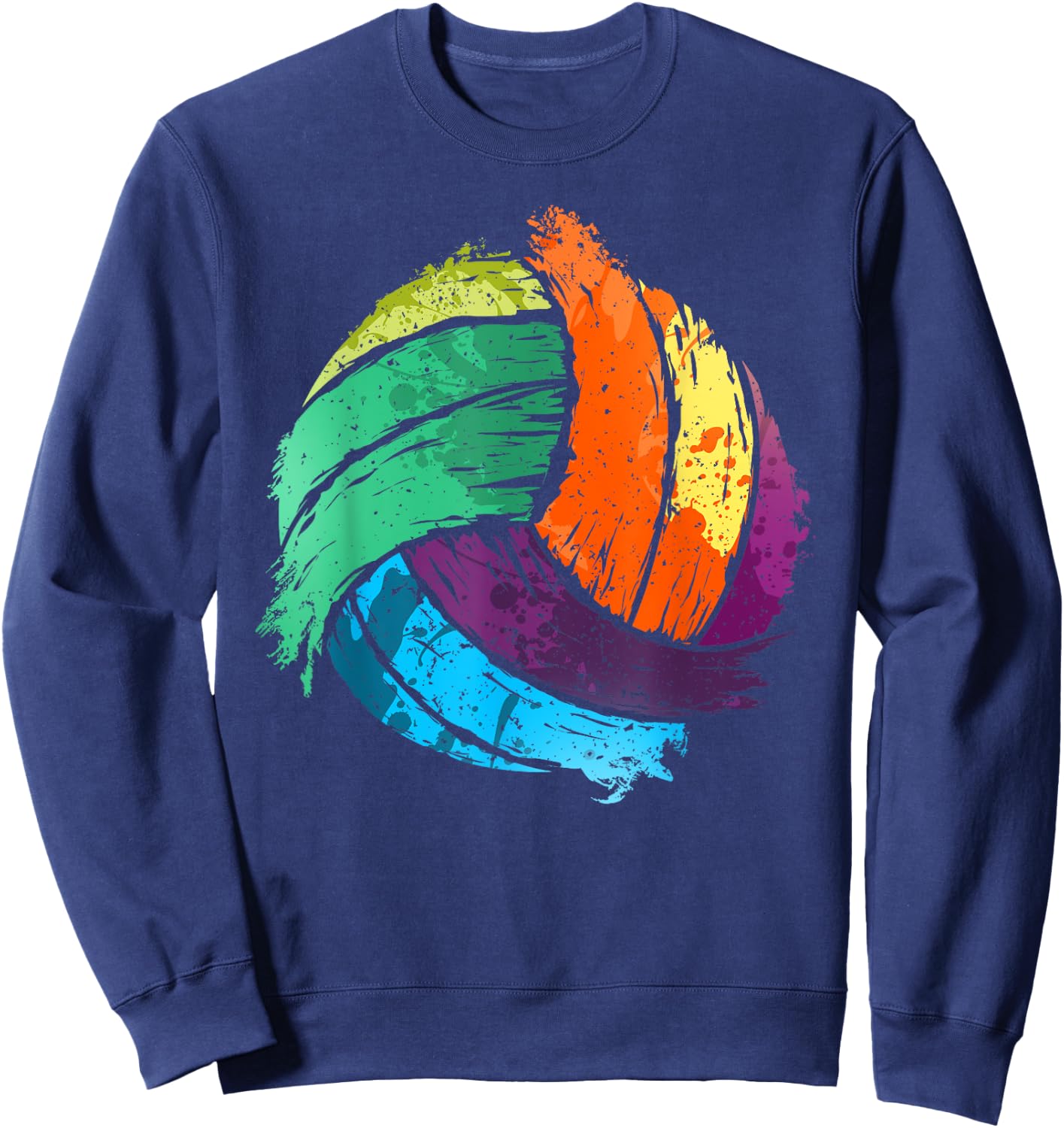 Funny Volleyball Art For Boys Girls Women Volleyball Players Sweatshirt - Sweatshirt | Navy