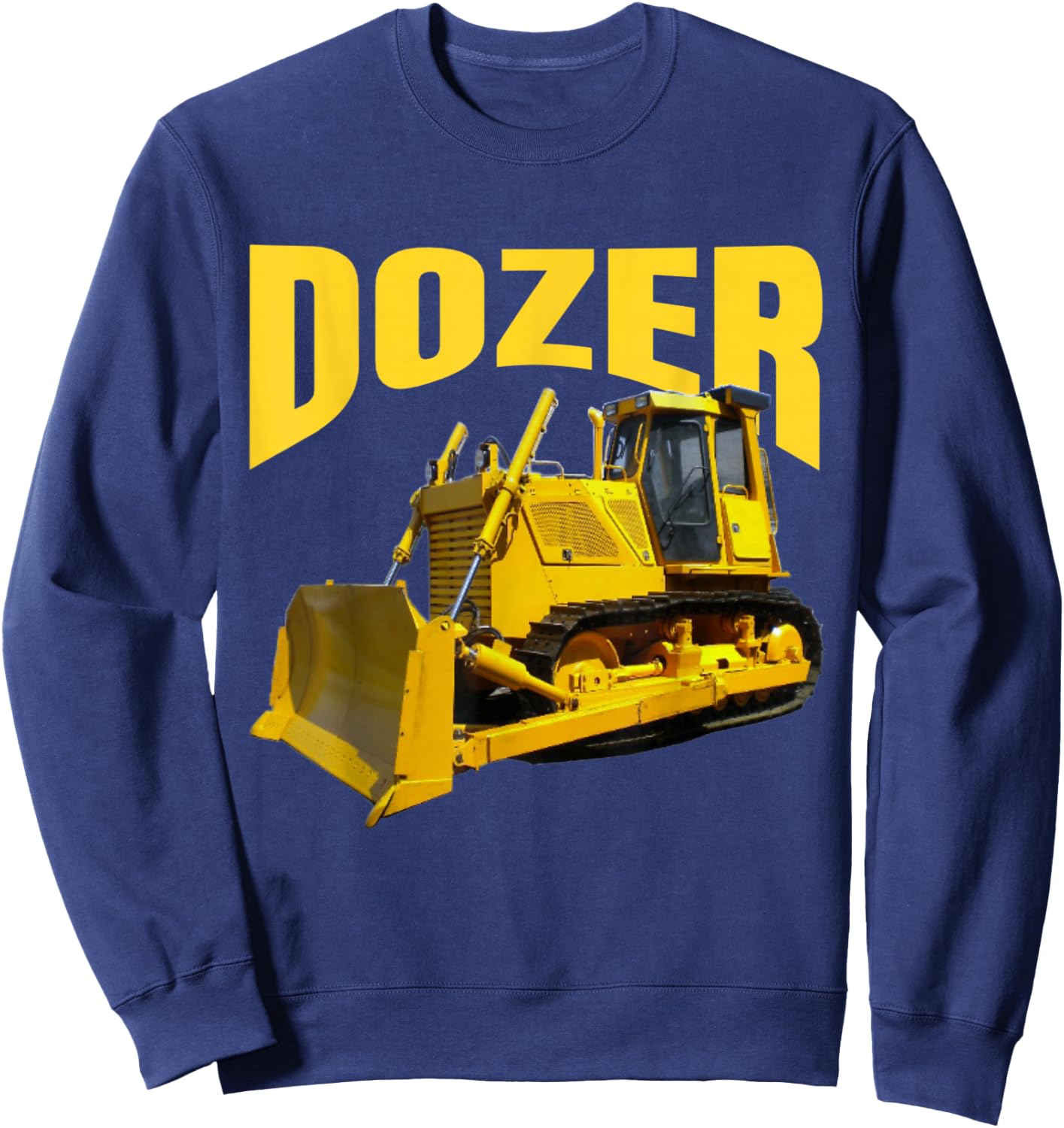 Fun Heavy Equipment Bulldozer for Kid's and Adults Sweatshirt - Sweatshirt | Navy