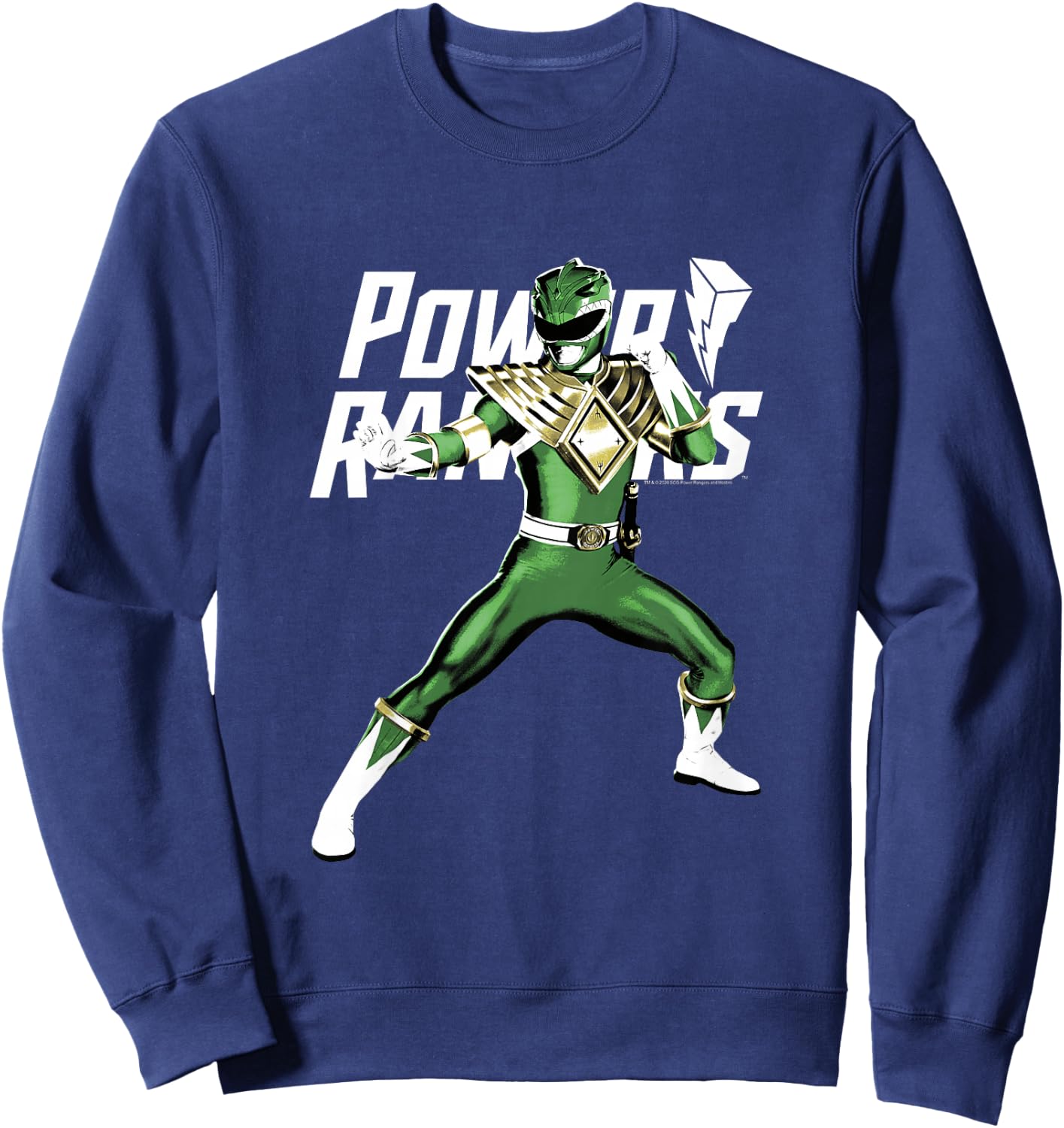 Power Rangers Big Green Ranger Power Pose Sweatshirt - Sweatshirt | Navy