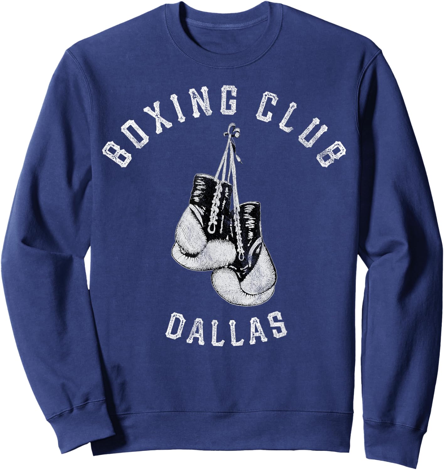 Boxing Club Dallas Gloves Fighter Sweatshirt - Sweatshirt | Navy
