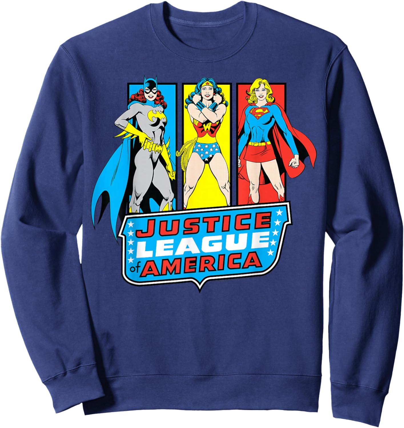 DC Comics Super Hero Girls Justice League Panels Sweatshirt - Sweatshirt | Navy