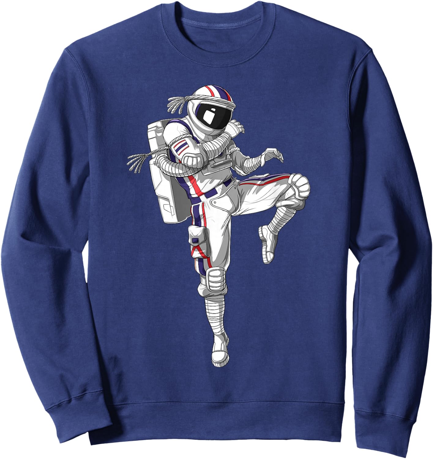 Astronaut Muay Thai Boxing Karate Kickboxing Martial Arts Sweatshirt - Sweatshirt | Navy