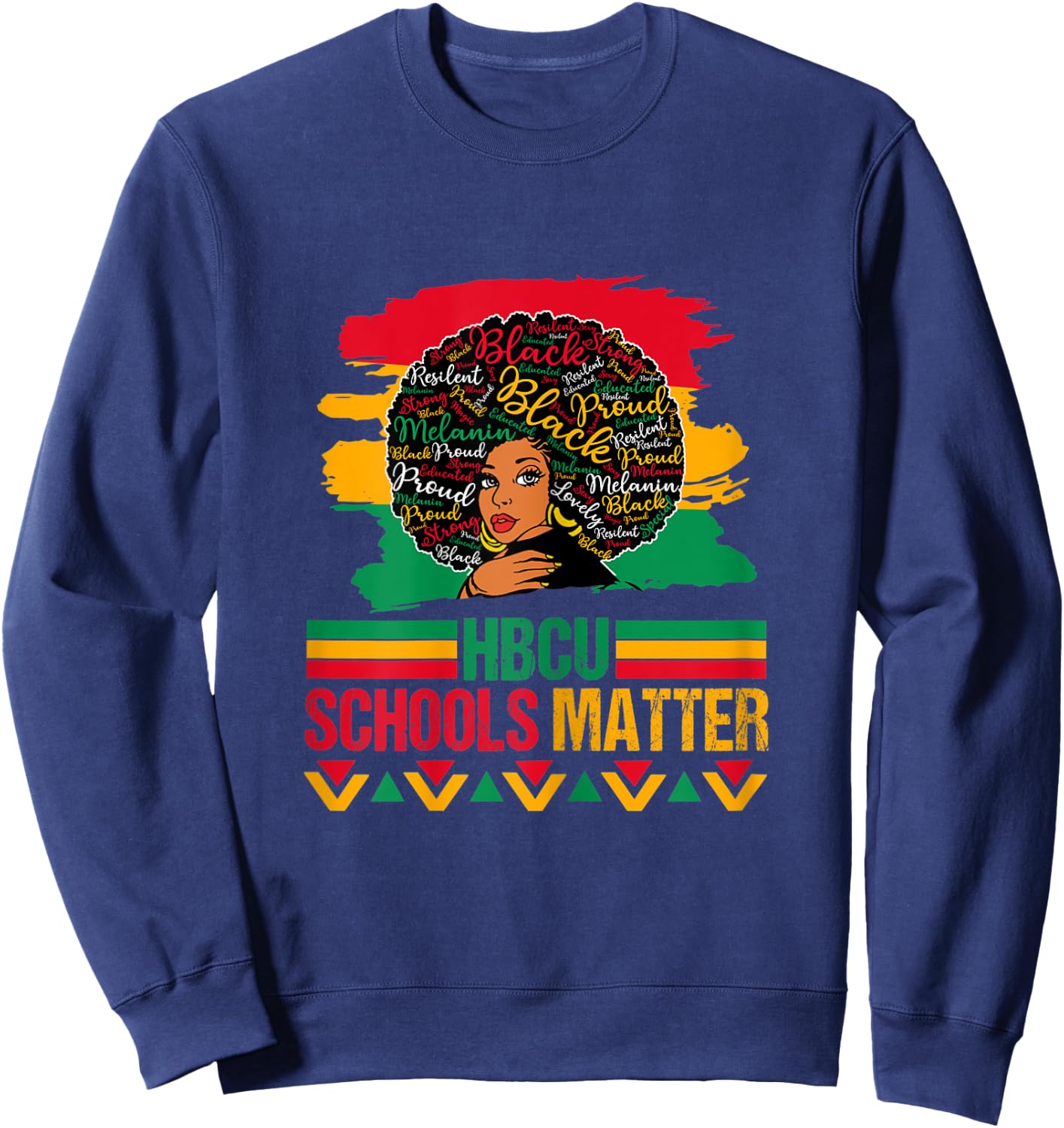 HBCU Schools Matter Historical Black College Alumni Sweatshirt - Sweatshirt | Navy