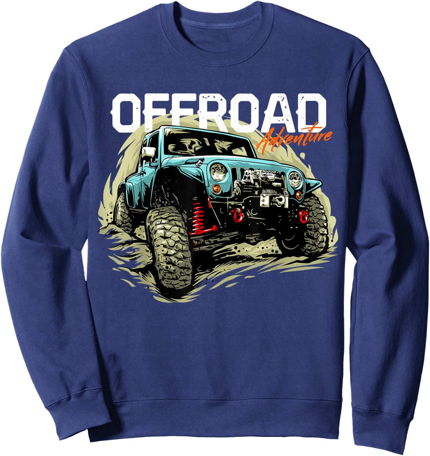Offroad Adventure | Off Roading Offroad 4x4 SUV Sweatshirt - Sweatshirt | Navy