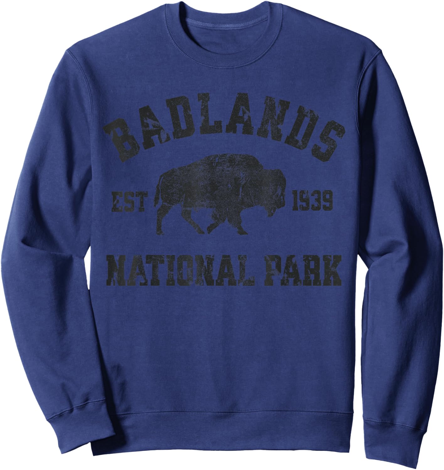 Badlands National Park South Dakota Nature Hike Outdoors Sweatshirt - Sweatshirt | Navy