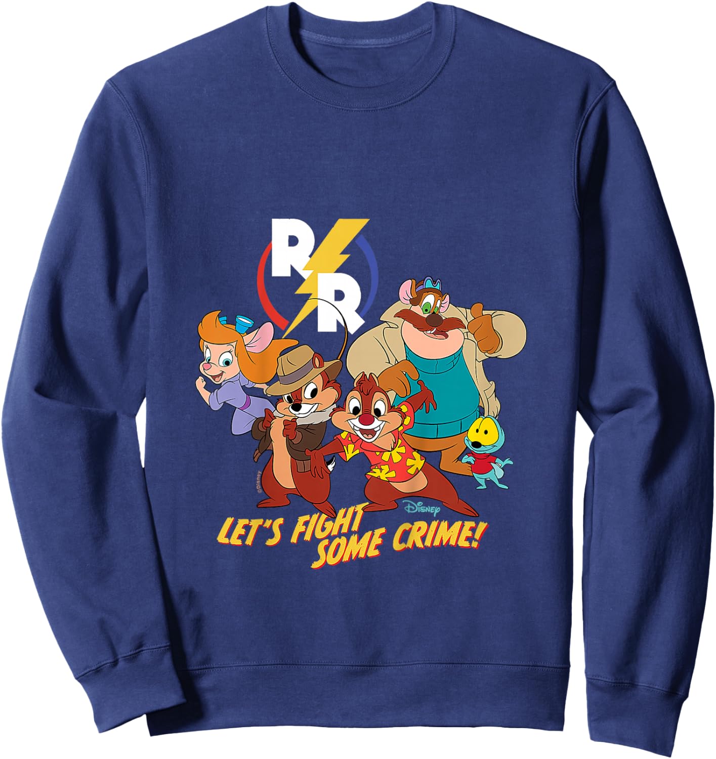 Kids Chip 'N Dale Rescue Rangers - Let's Fight Some Crime Sweatshirt - Sweatshirt | Navy