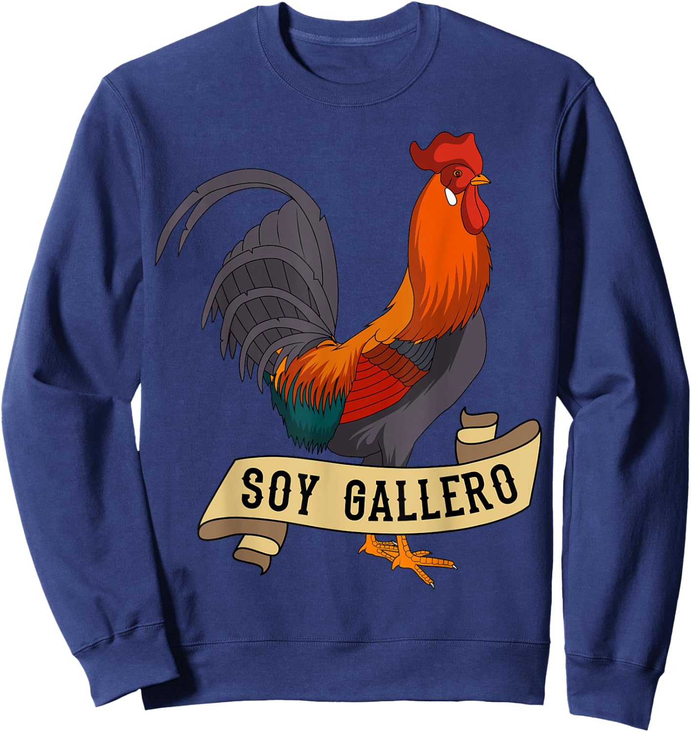 Soy Gallero Rooster Chicken Farmer Poultry Lover Sweatshirt - Sweatshirt | Navy