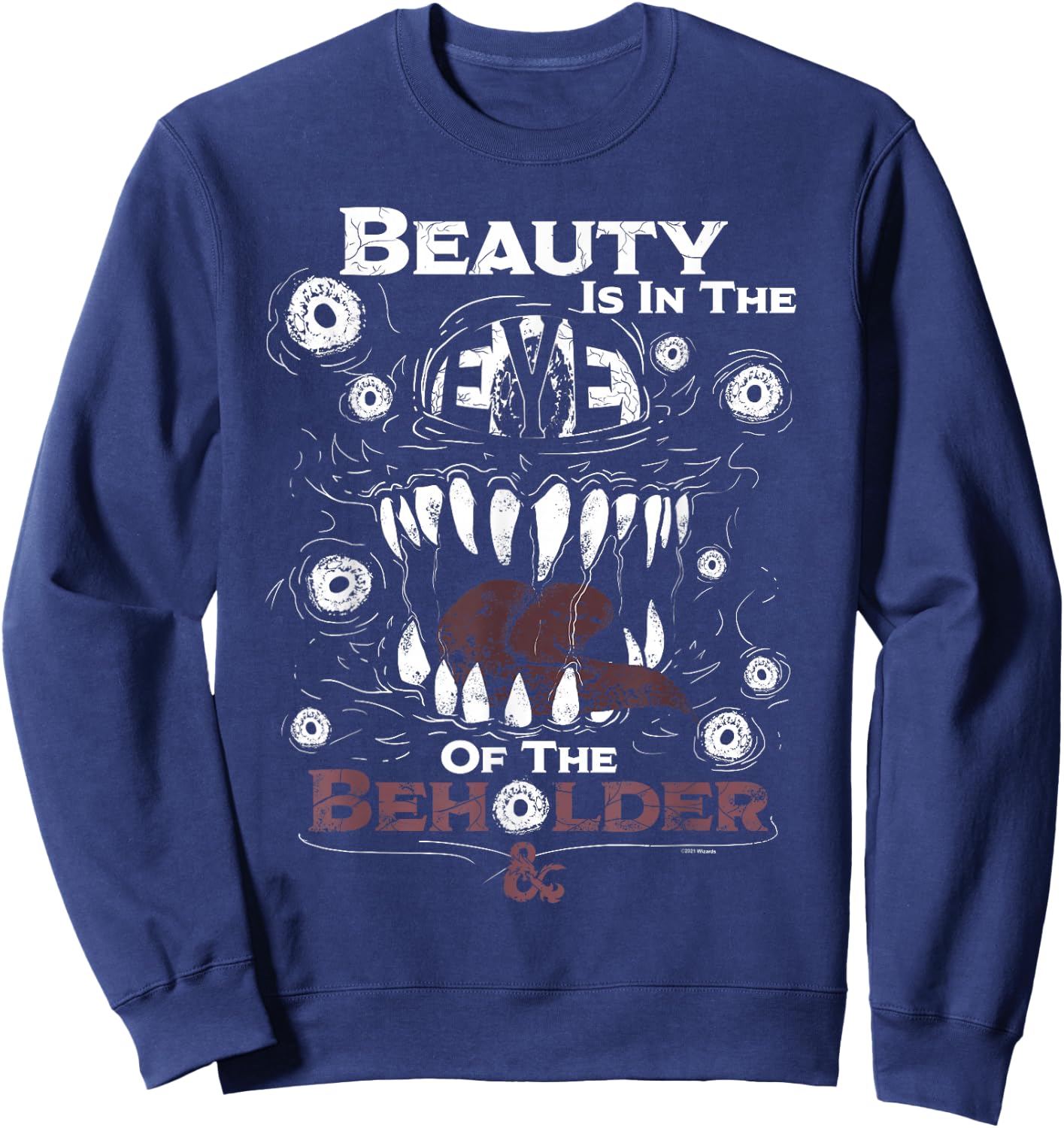 Dungeons & Dragons Beauty is in The Eye Sweatshirt - Sweatshirt | Navy