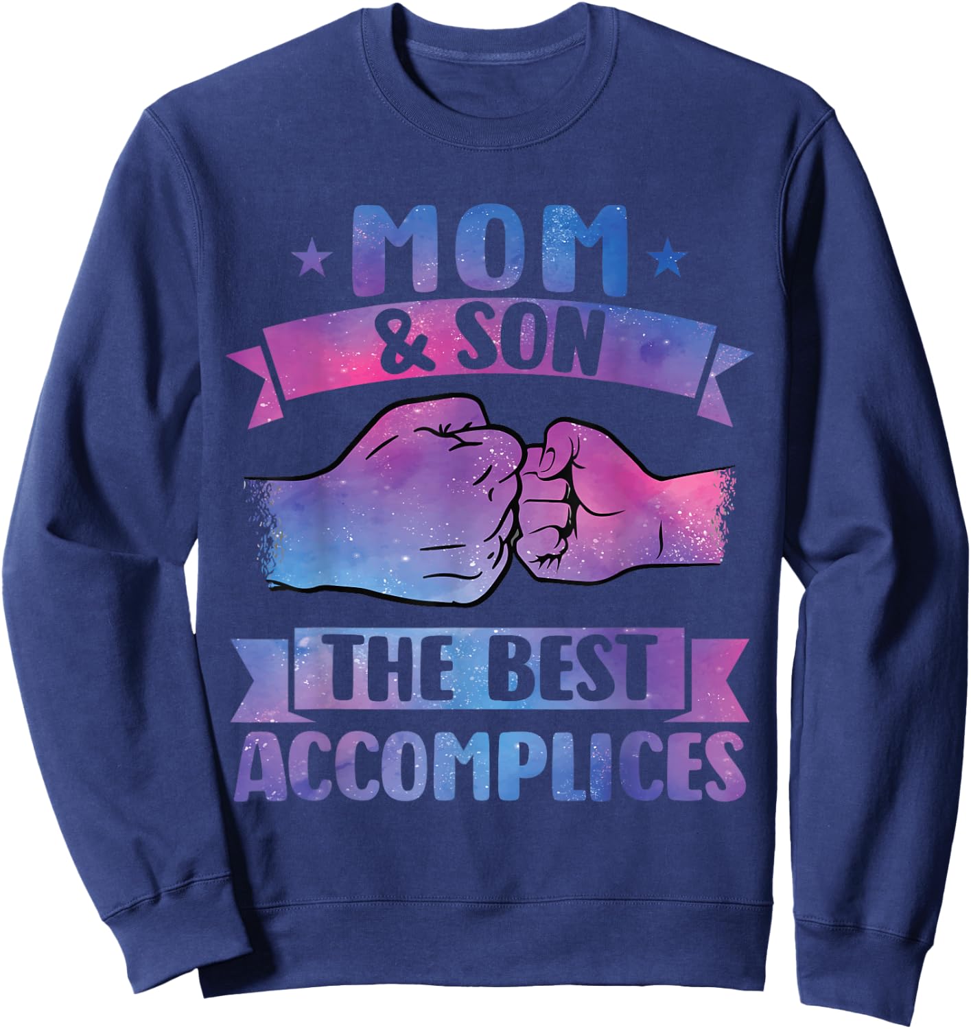 Mom & Son the best accomplice mother Sweatshirt - Sweatshirt | Navy
