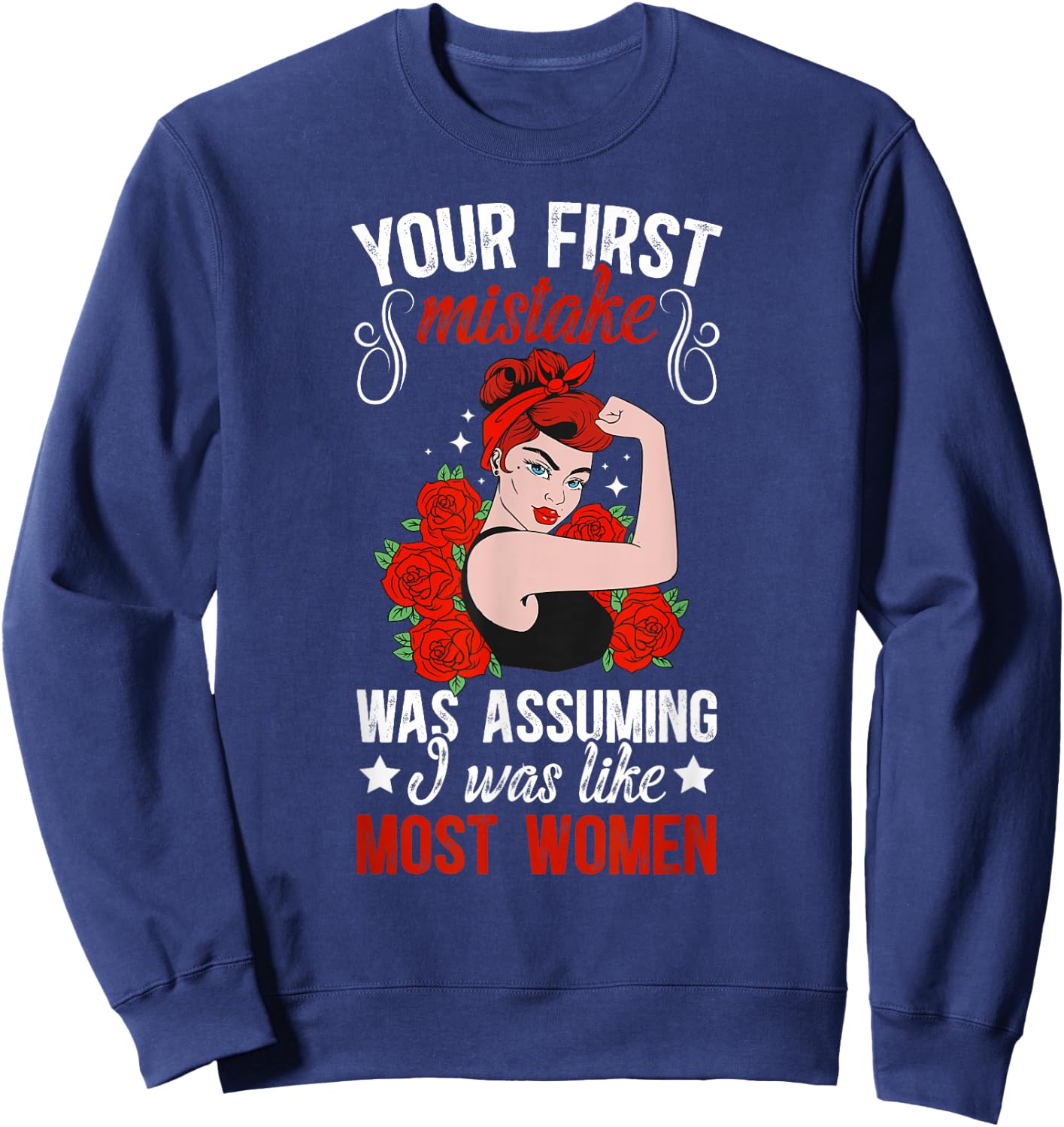Proud Redhead Red Hair Ginger Red Haired Sweatshirt - Sweatshirt | Navy