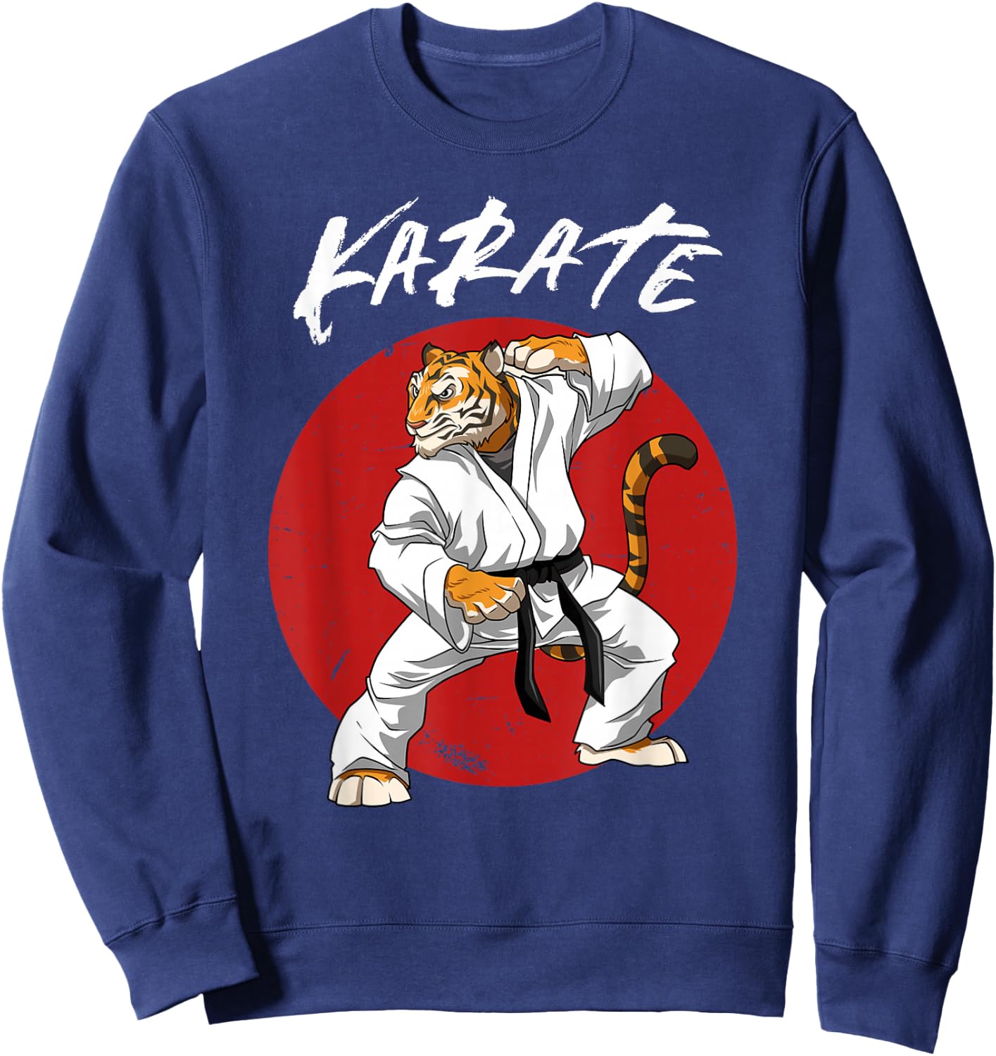 Karate Tiger - Boys and Girls Karate Tiger Sweatshirt - Sweatshirt | Navy