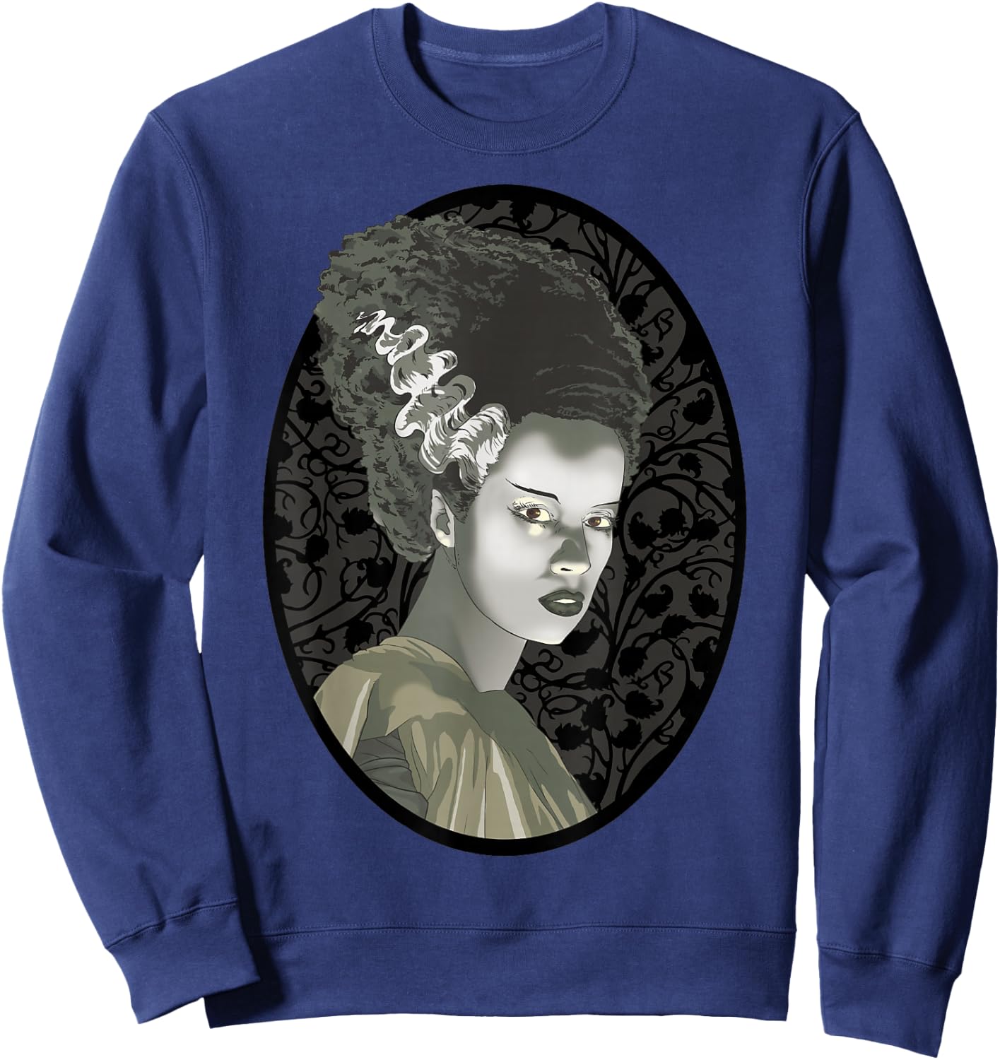 Universal Monsters Bride Of Frankenstein Illustrated Sweatshirt - Sweatshirt | Navy