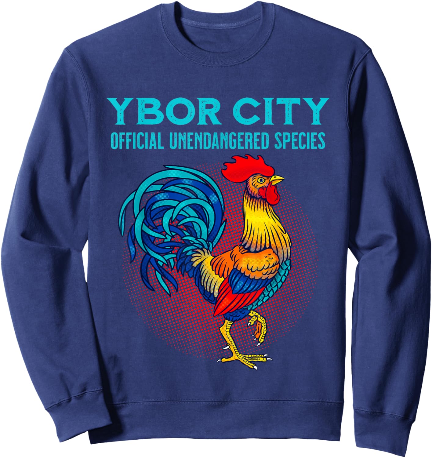 Ybor City Tampa Official Unendangered Species Souvenir Sweatshirt - Sweatshirt | Navy