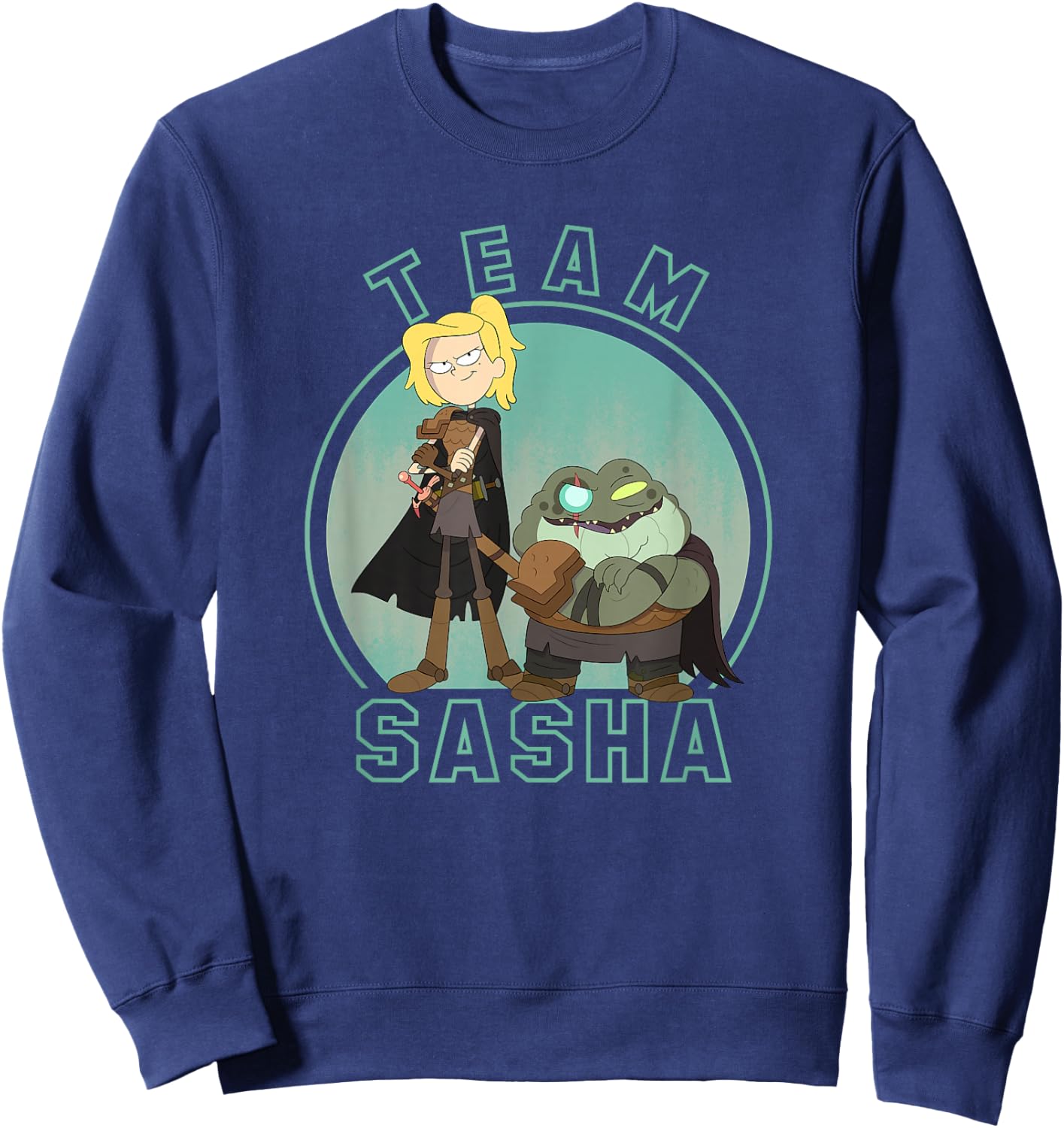 Disney Channel Amphibia Team Sasha Sweatshirt - Sweatshirt | Navy