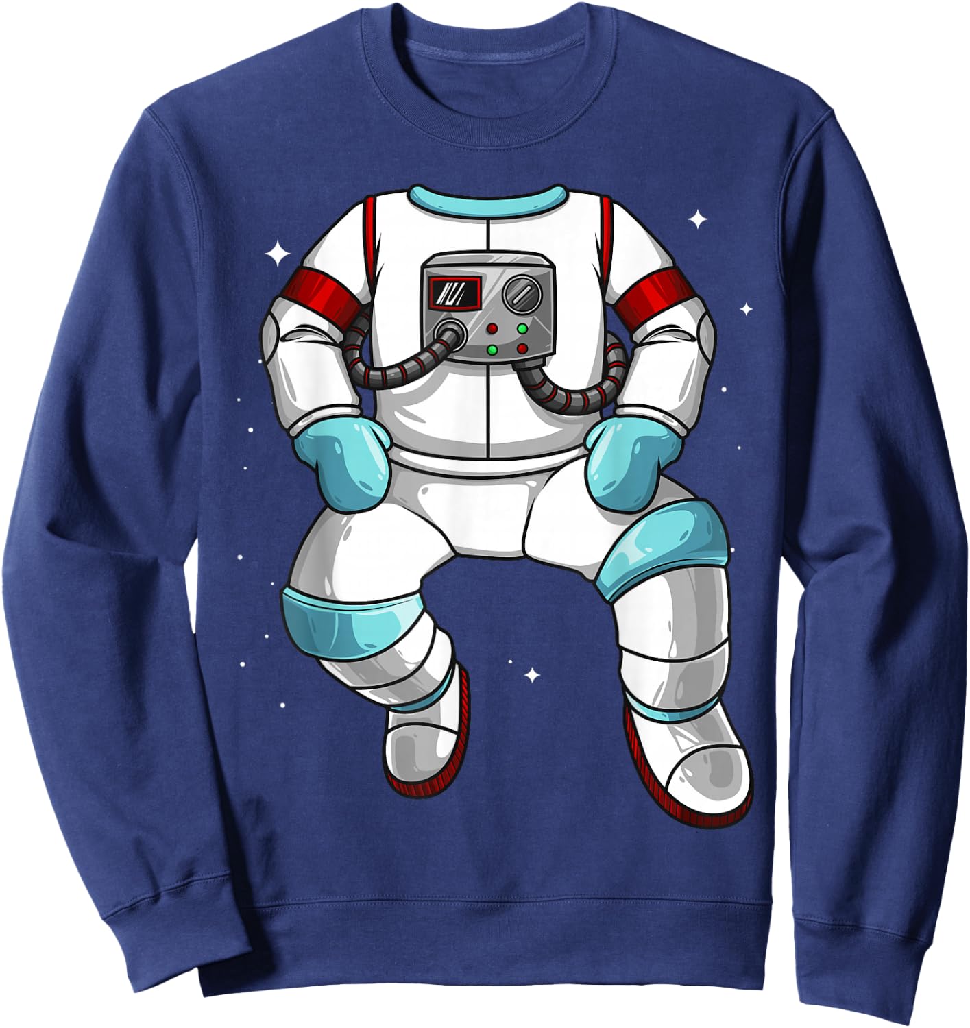Cool Astronaut Halloween Costume Fan | Funny Lazy DIY Gift Sweatshirt - Sweatshirt | Navy