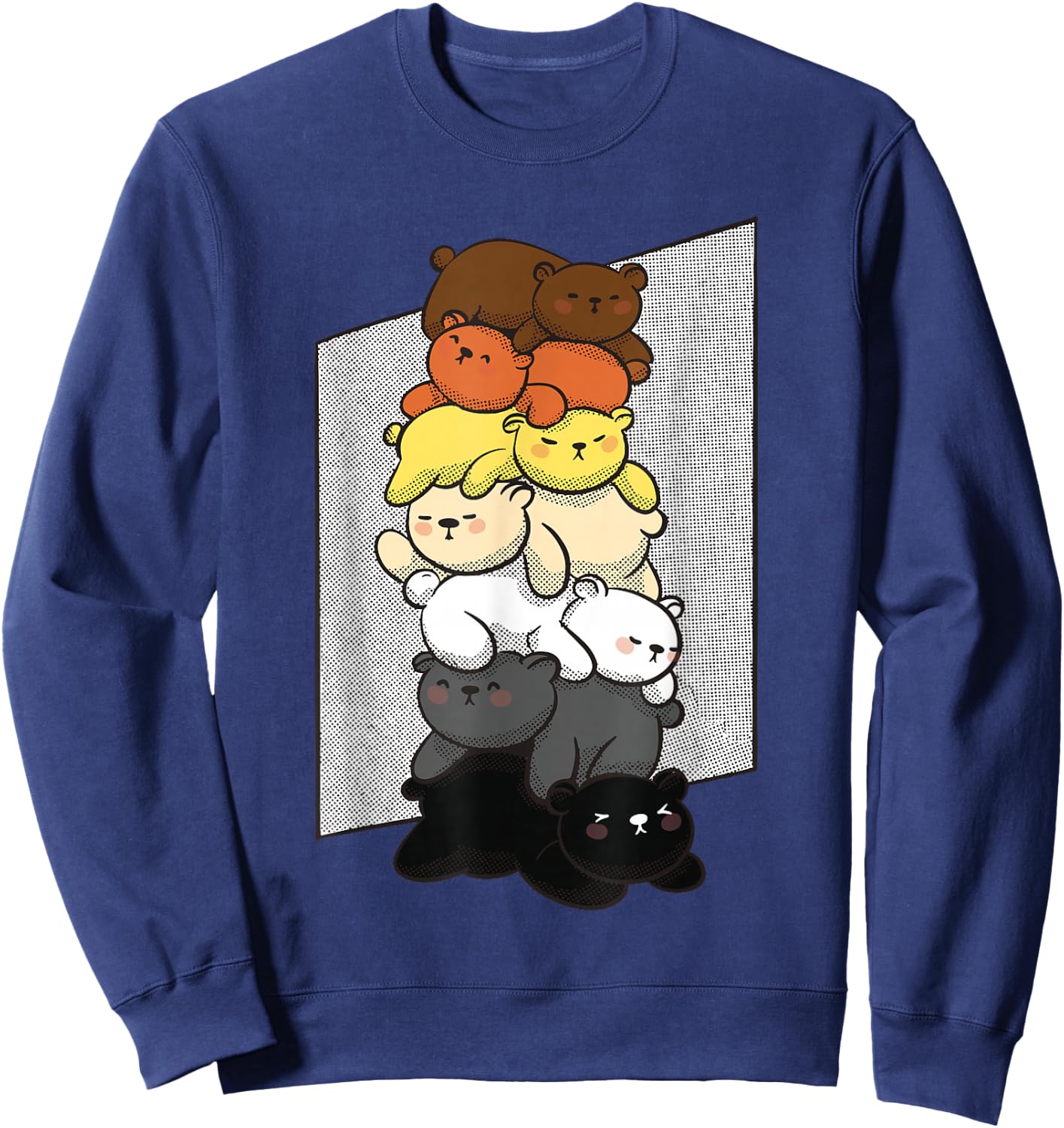 Cute Gay Bear Pride Flag Colors for Gay Bear Cubs Sweatshirt - Sweatshirt | Navy