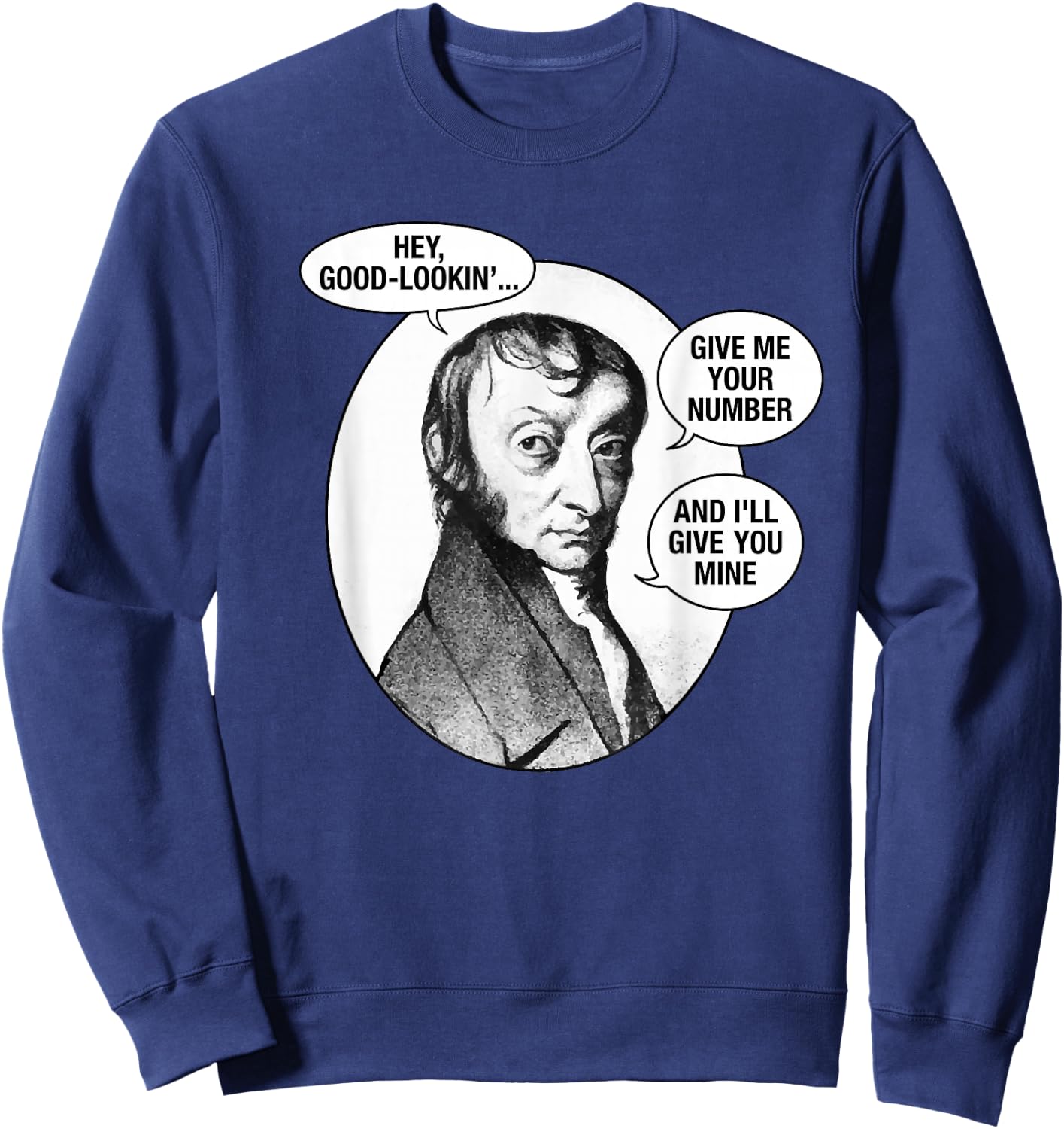 Funny Avogadro's Number Mole Day Chemistry Pun Sweatshirt - Sweatshirt | Navy