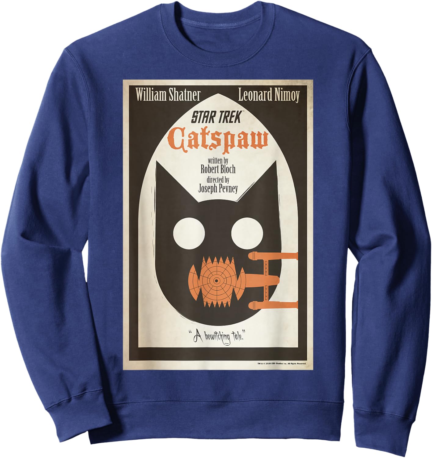 Star Trek Original Series Catspaw Poster Sweatshirt - Sweatshirt | Navy