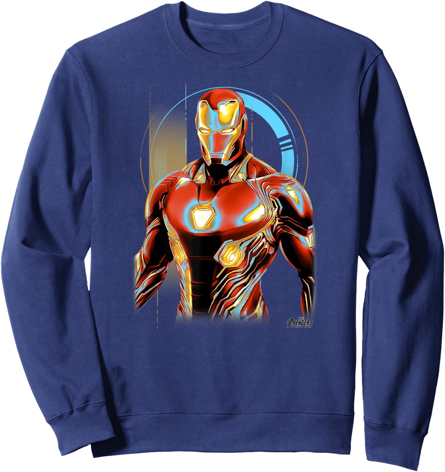 Marvel Infinity War Iron Man Digital Profile Pose Sweatshirt - Sweatshirt | Navy