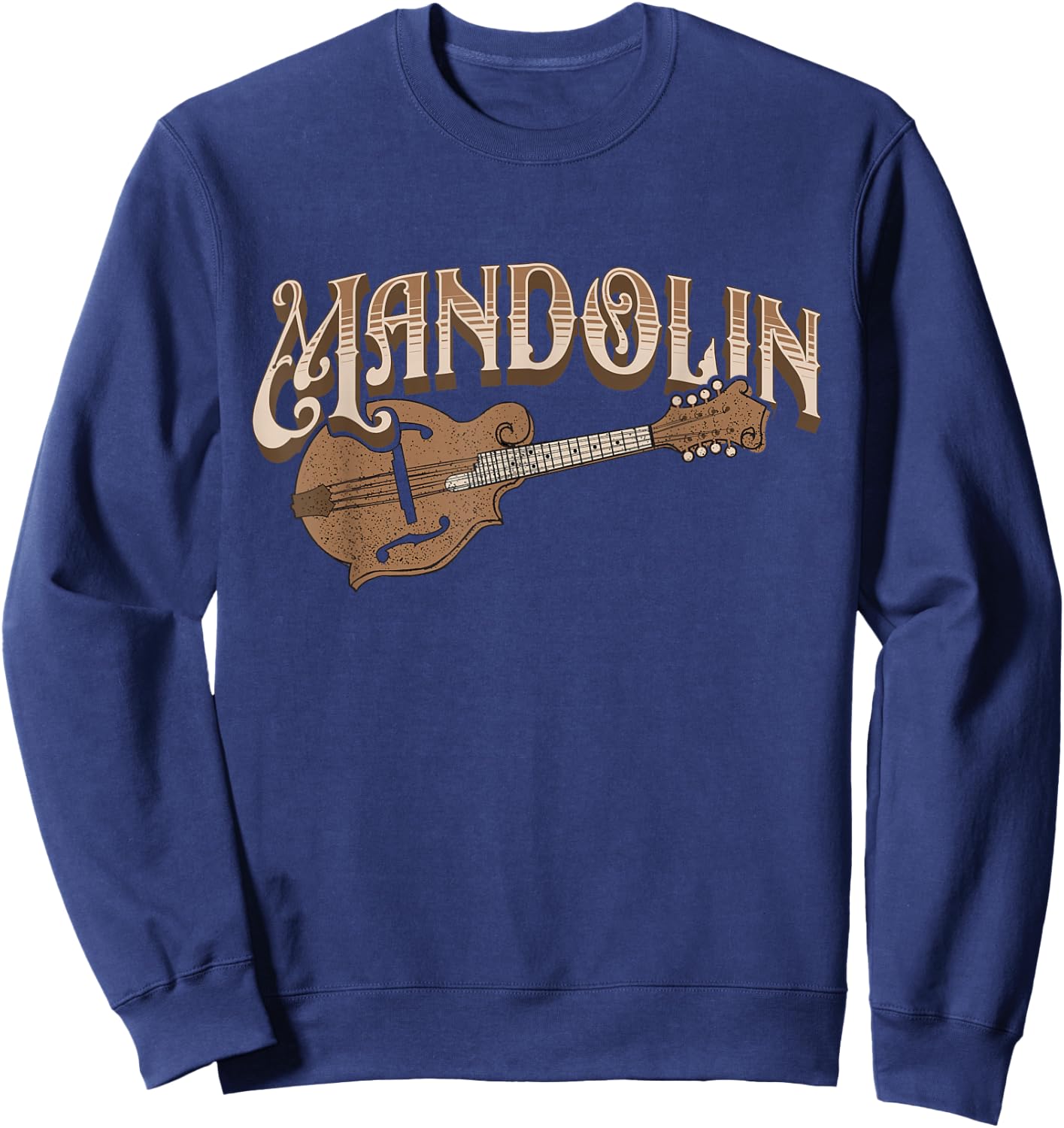 Mandolin - Bluegrass Folk Music Mandolin Player Musicians Sweatshirt - Sweatshirt | Navy