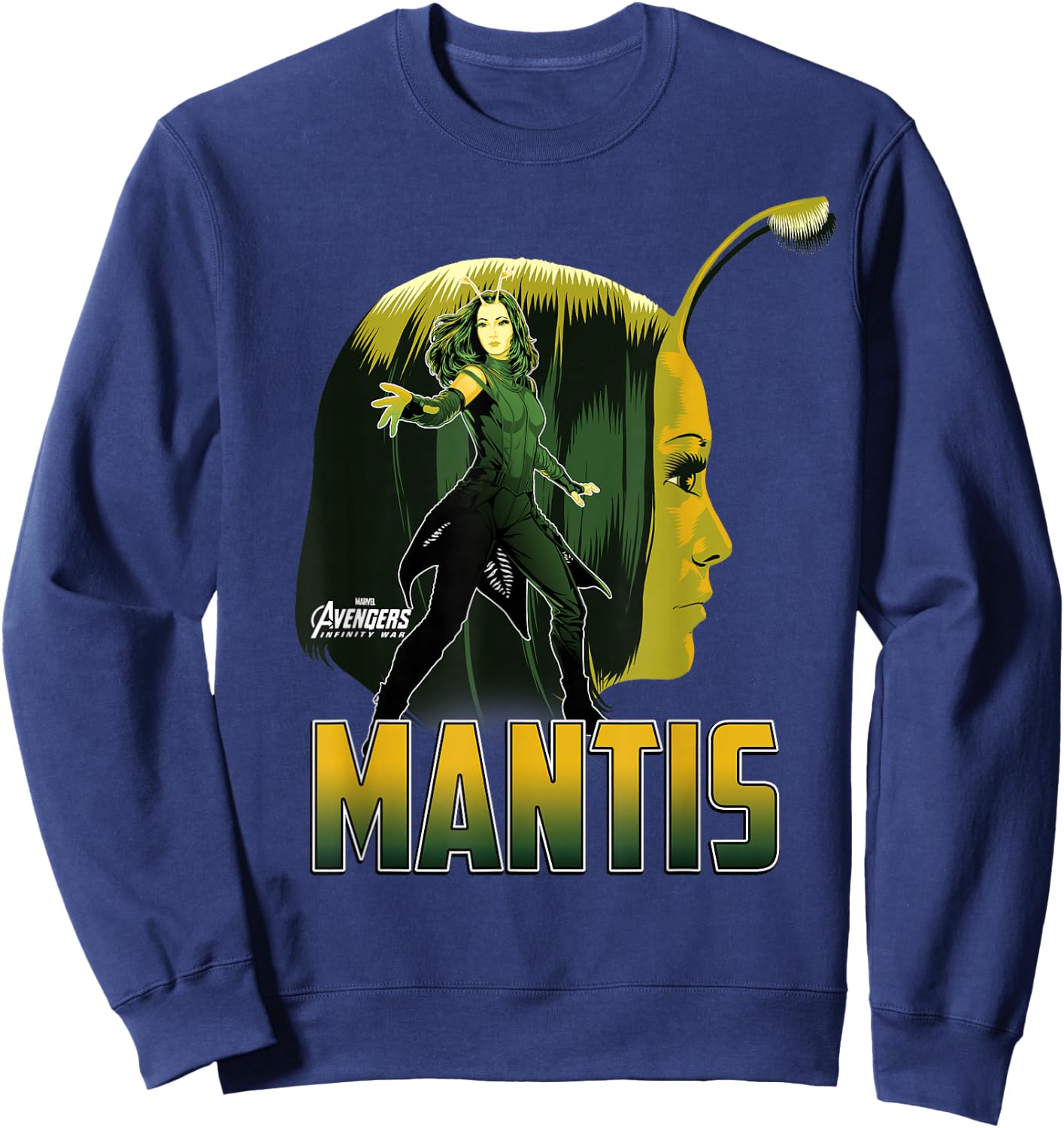 Marvel Infinity War Mantis Head Profile Graphic Sweatshirt - Sweatshirt | Navy