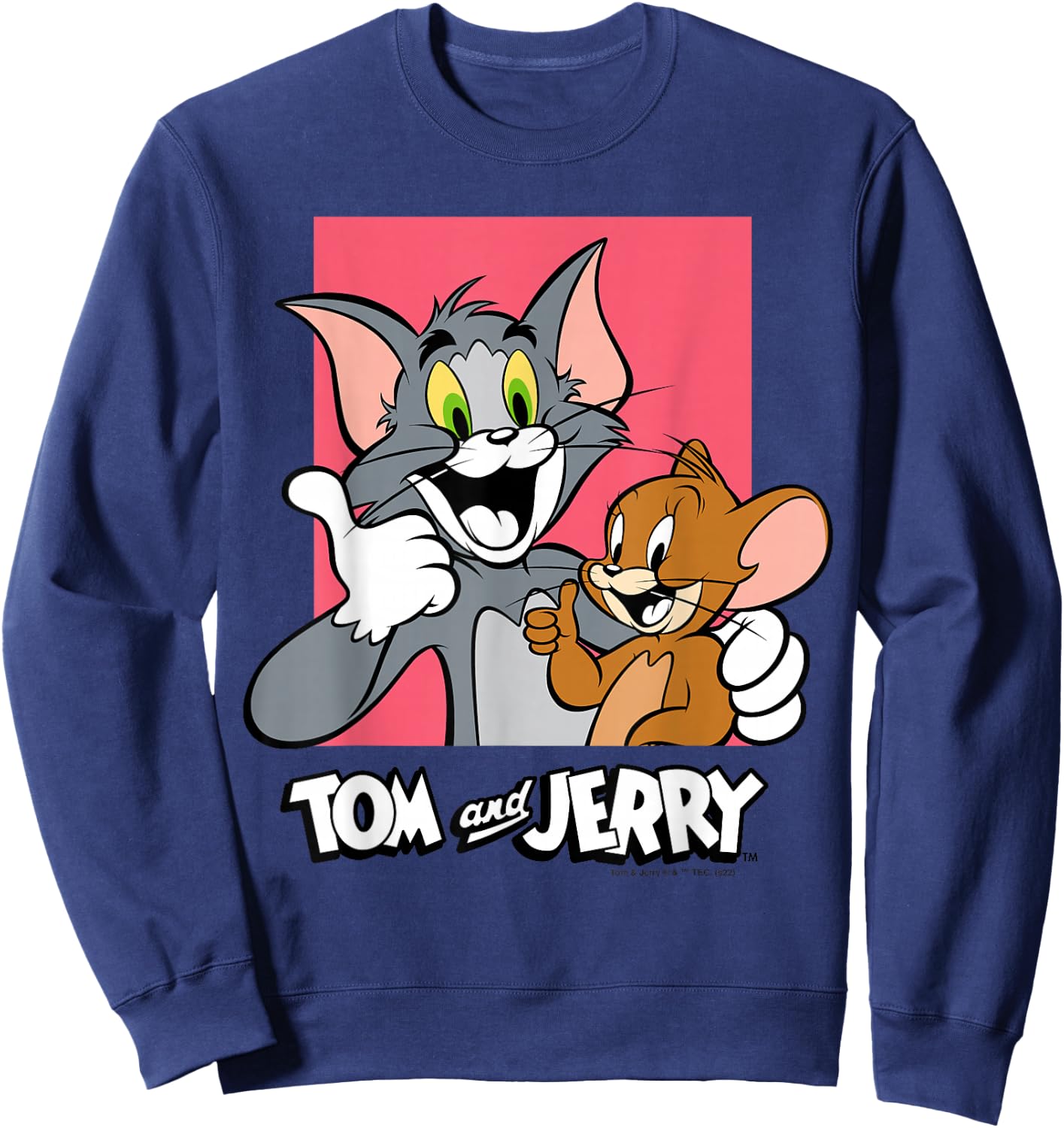 Tom & Jerry Thumbs Up Sweatshirt - Sweatshirt | Navy
