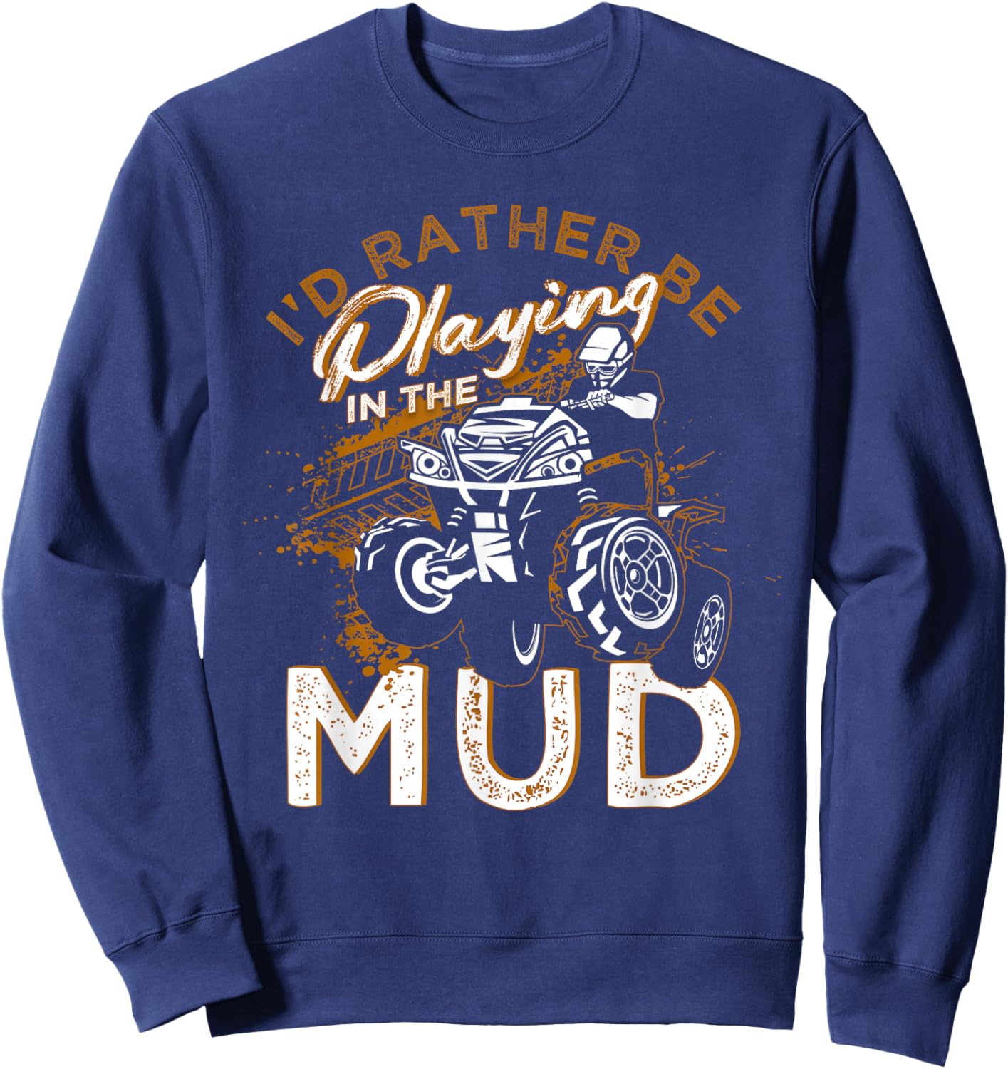 Quad motocross bike biker Sweatshirt - Sweatshirt | Navy