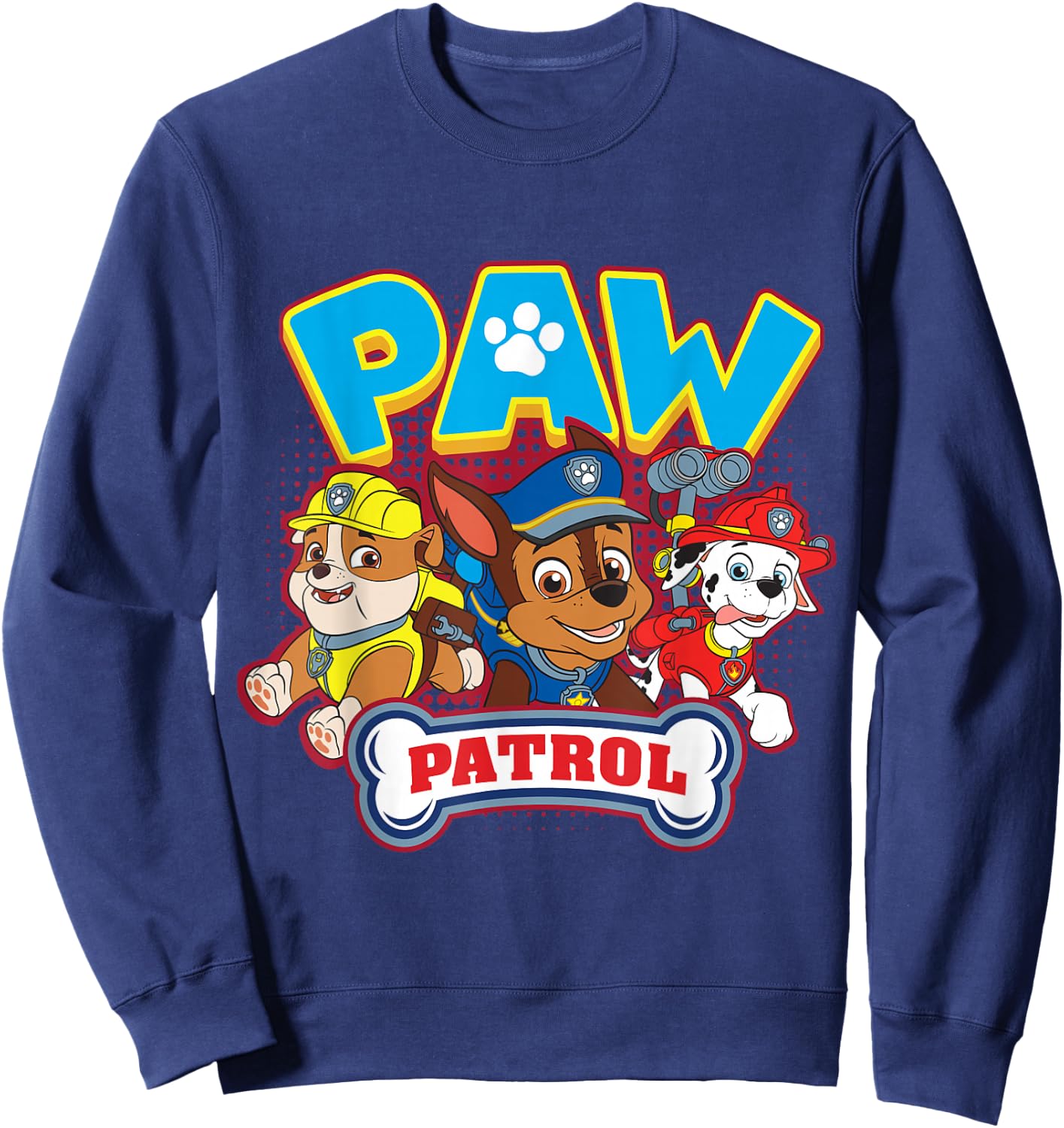 Chase, Rubble, & Marshall Paw Patrol Sweatshirt - Sweatshirt | Navy