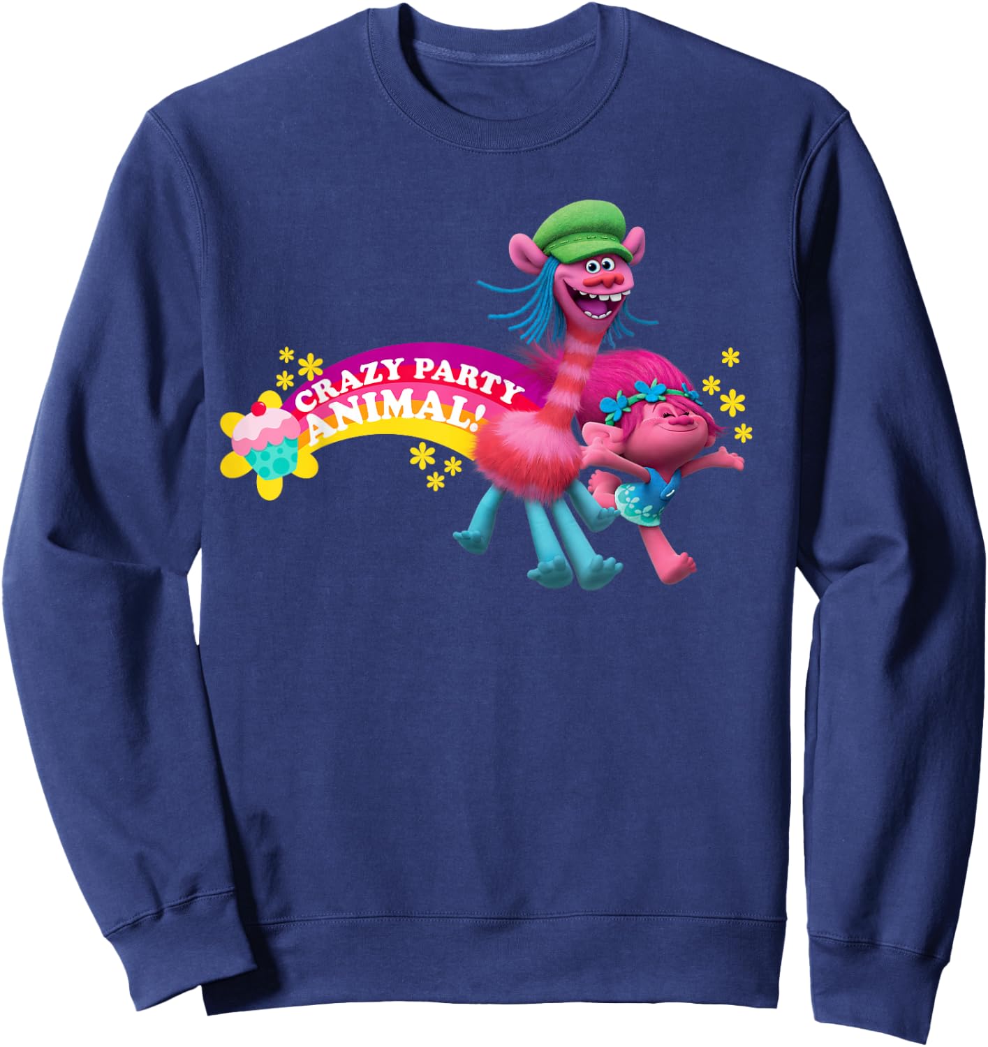 DreamWorks' Trolls Poppy & Cooper Party Animal Sweatshirt - Sweatshirt | Navy