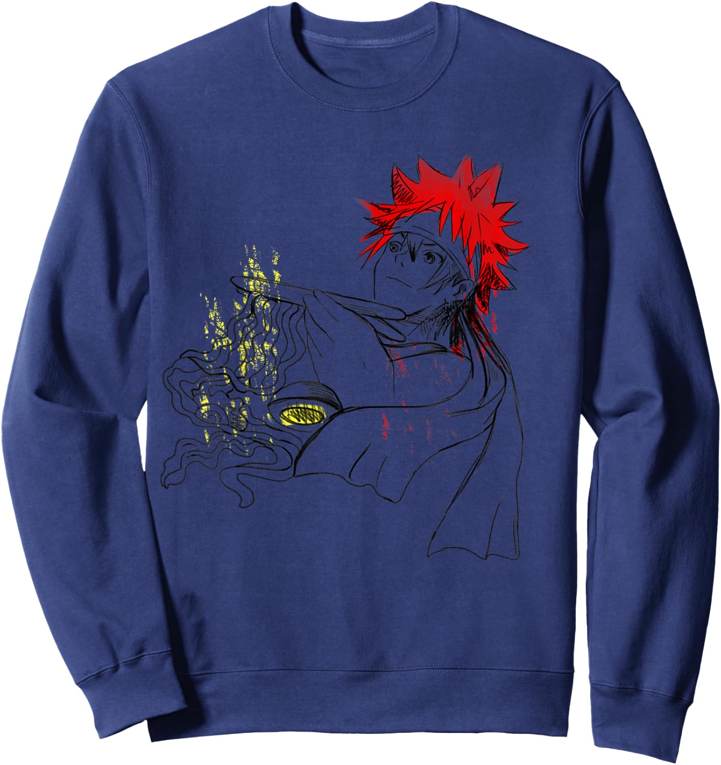 Cool Cute Ramen Shirt Ramen Food Wars Anime Design Sweatshirt - Sweatshirt | Navy