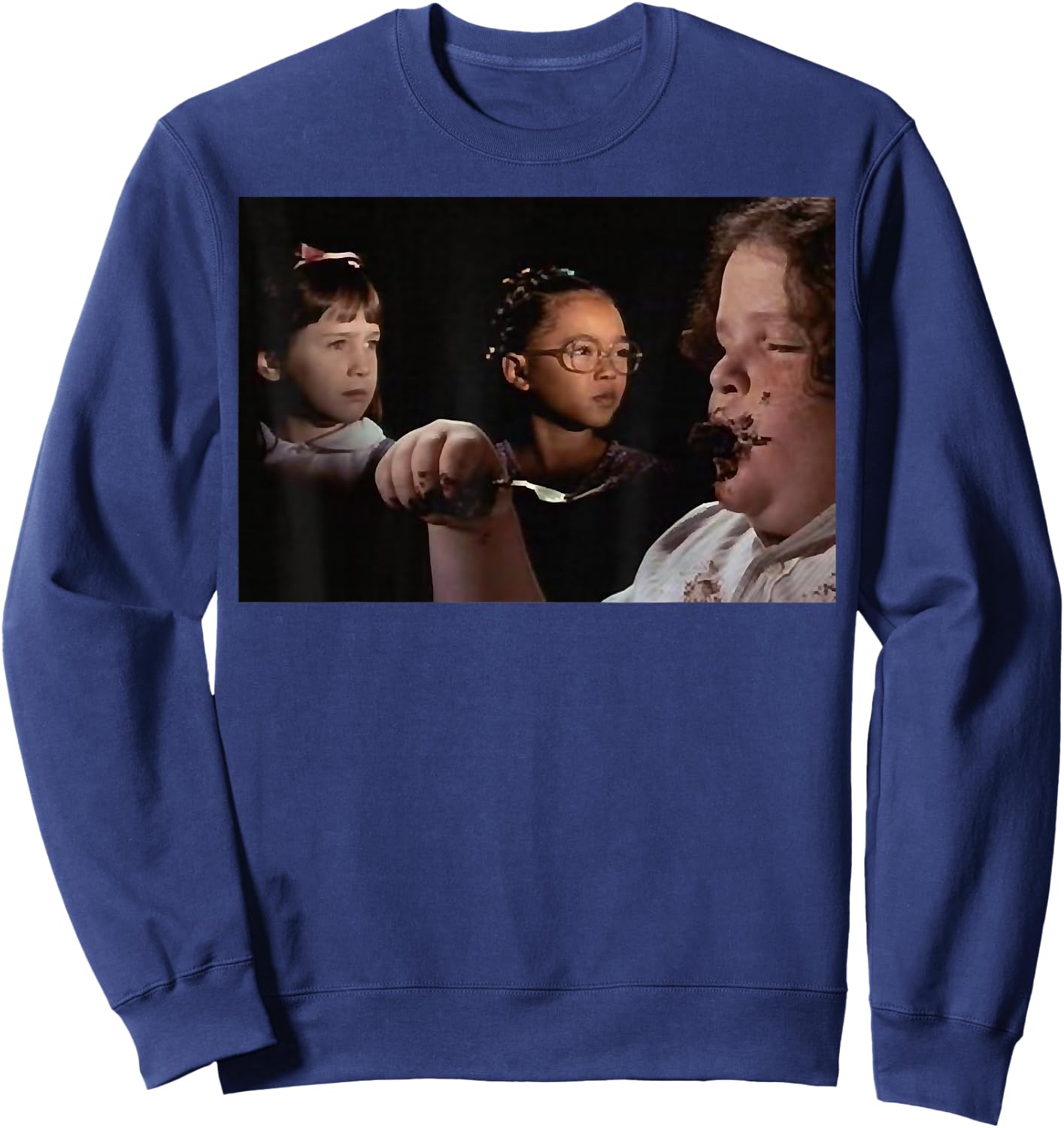 Ma.tilda - Chocolates Cakes Scene Sweatshirt - Sweatshirt | Navy