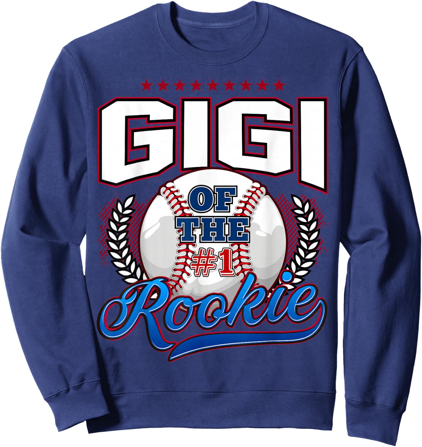 Gigi of The Rookie 1 Years Old Team Family Matching B-Day Sweatshirt - Sweatshirt | Navy